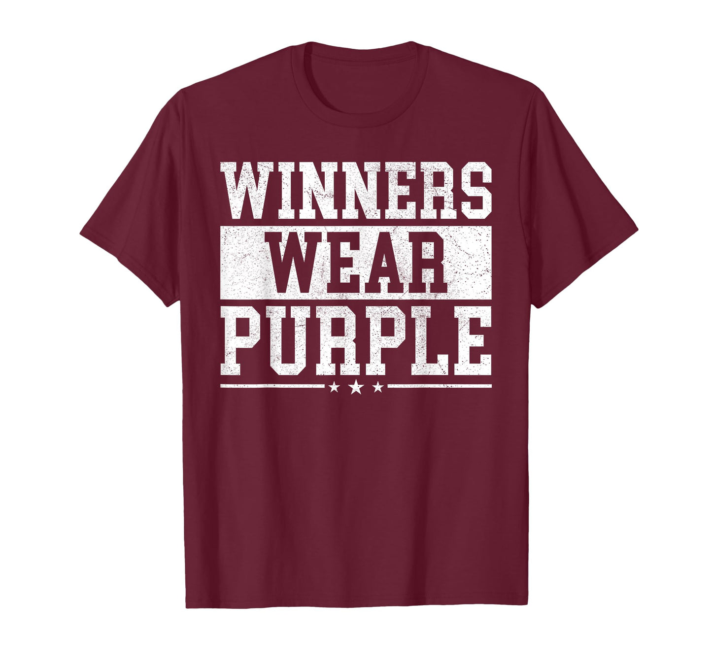 Winners Wear Purple Color War Camp Spirit Game Team Wear T-Shirt