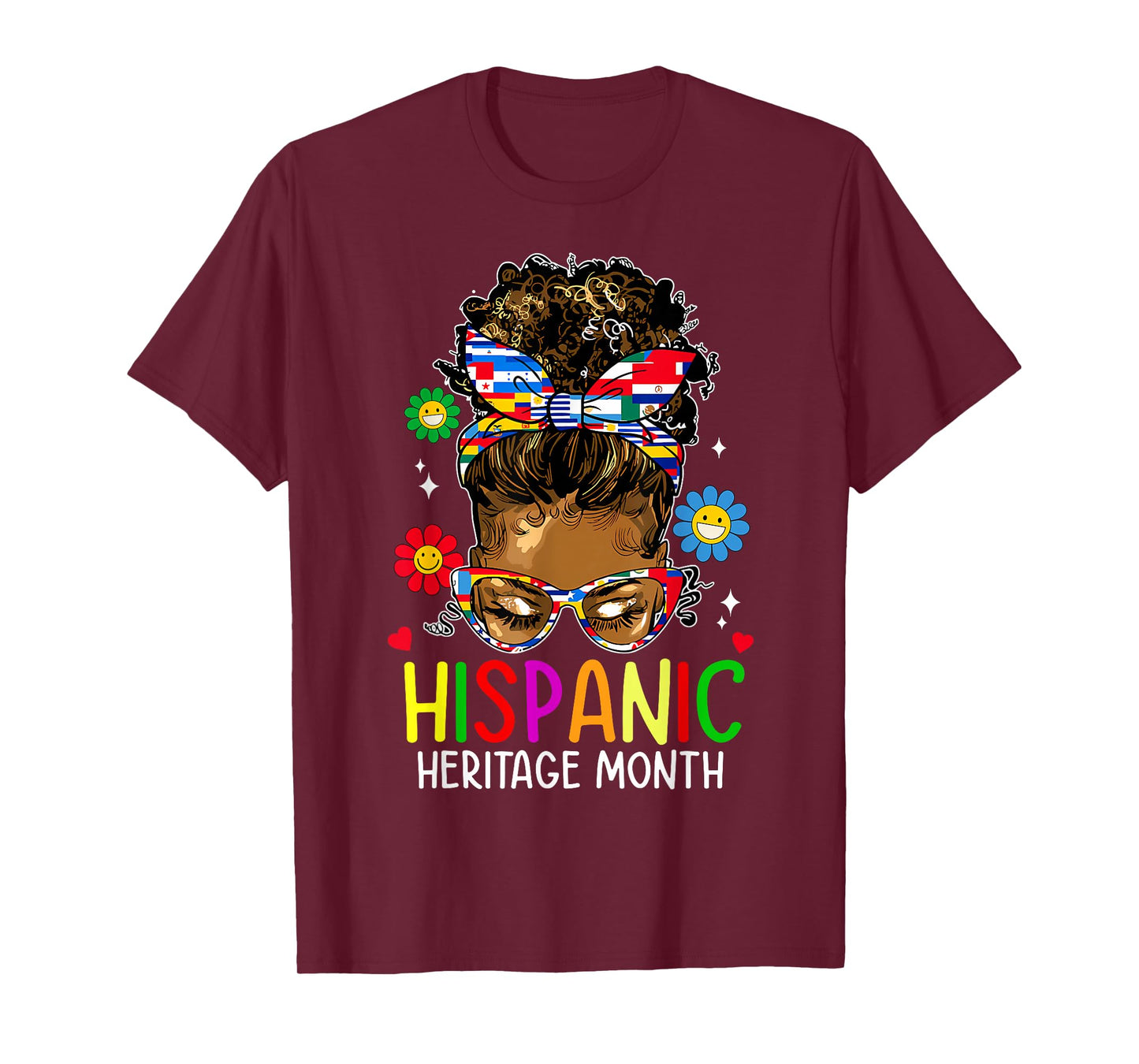 Hispanic Heritage Month Shirt Latin Teacher Women Girls Kids T-Shirt