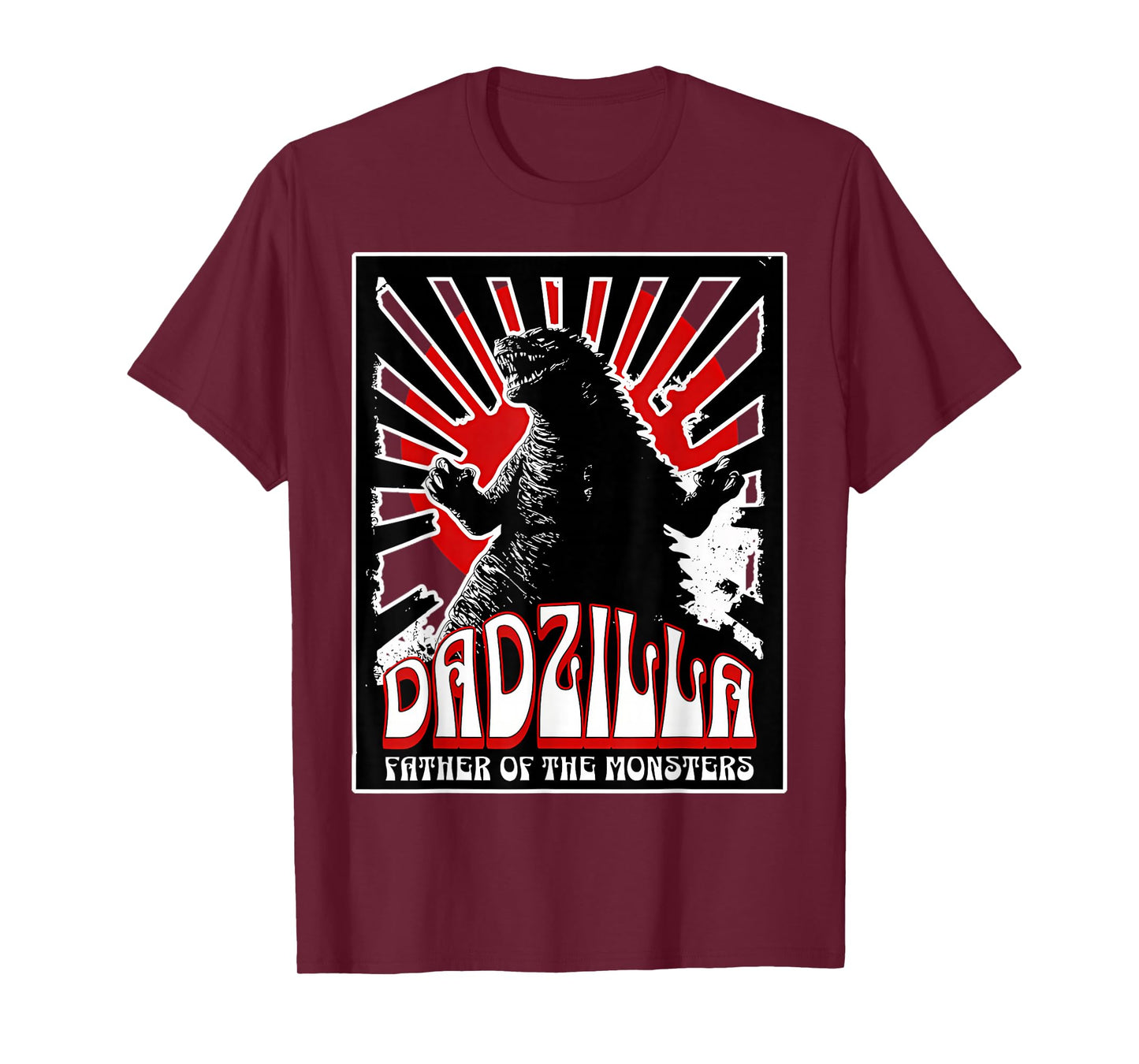 Vintage Dadzilla Father Of The Monsters Fathers Day T-Shirt