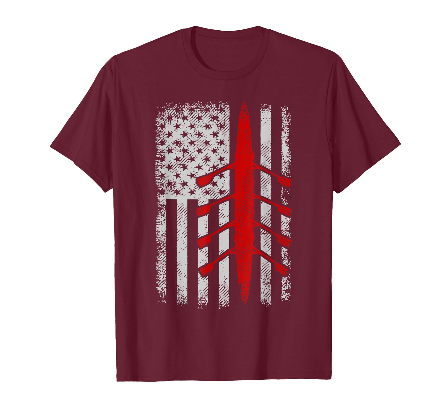 American Flag Rowing T-Shirt