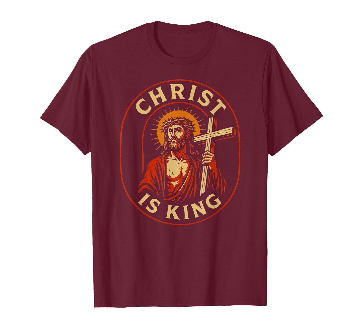 Christ is King Christian Jesus Faith Design for Men Women T-Shirt