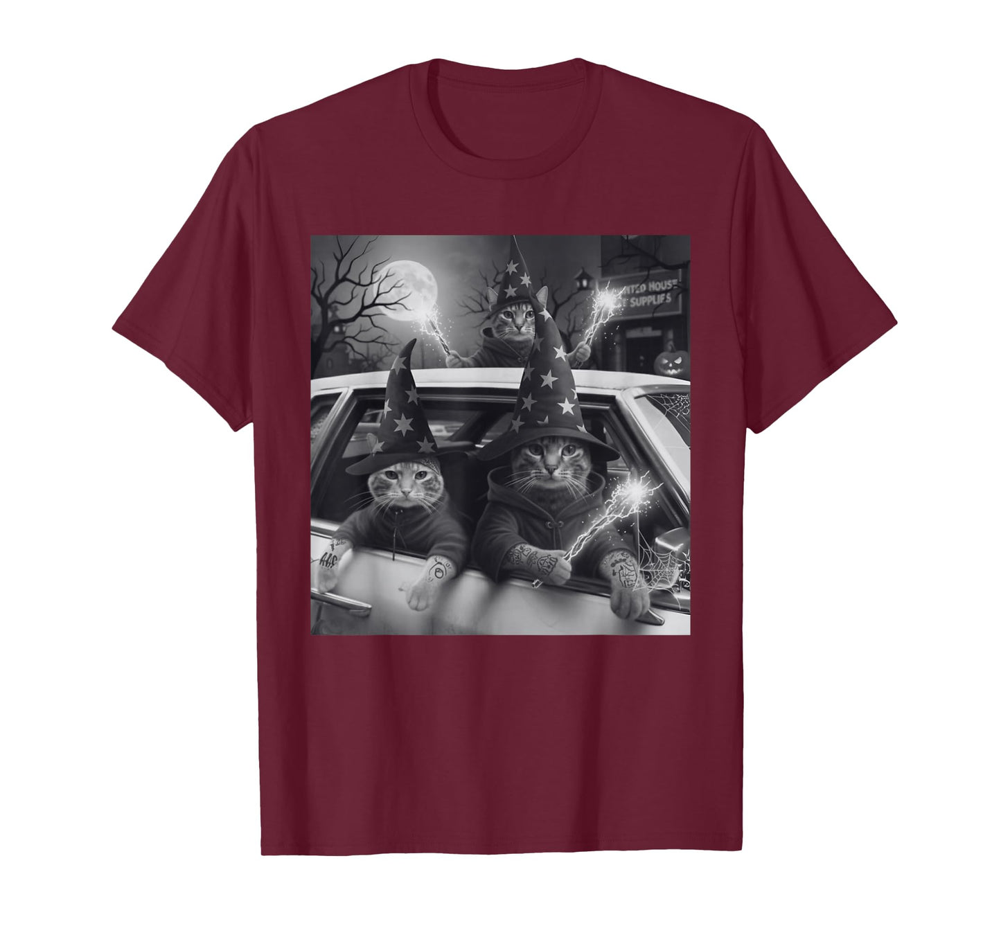Funny Gangster Cat Street Design Men Women Kids Boys Girls T-Shirt
