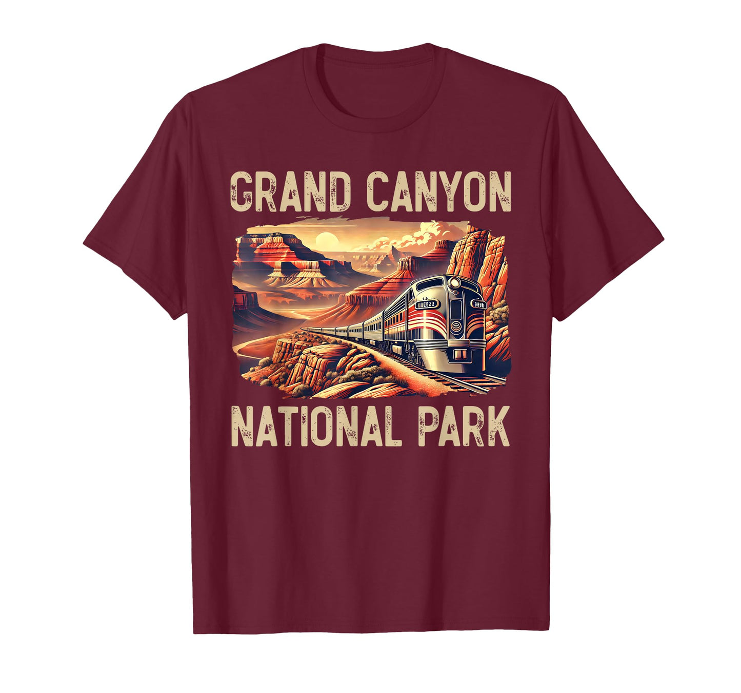 Grand Canyon Train Williams Arizona Railway Vintage Railroad T-Shirt