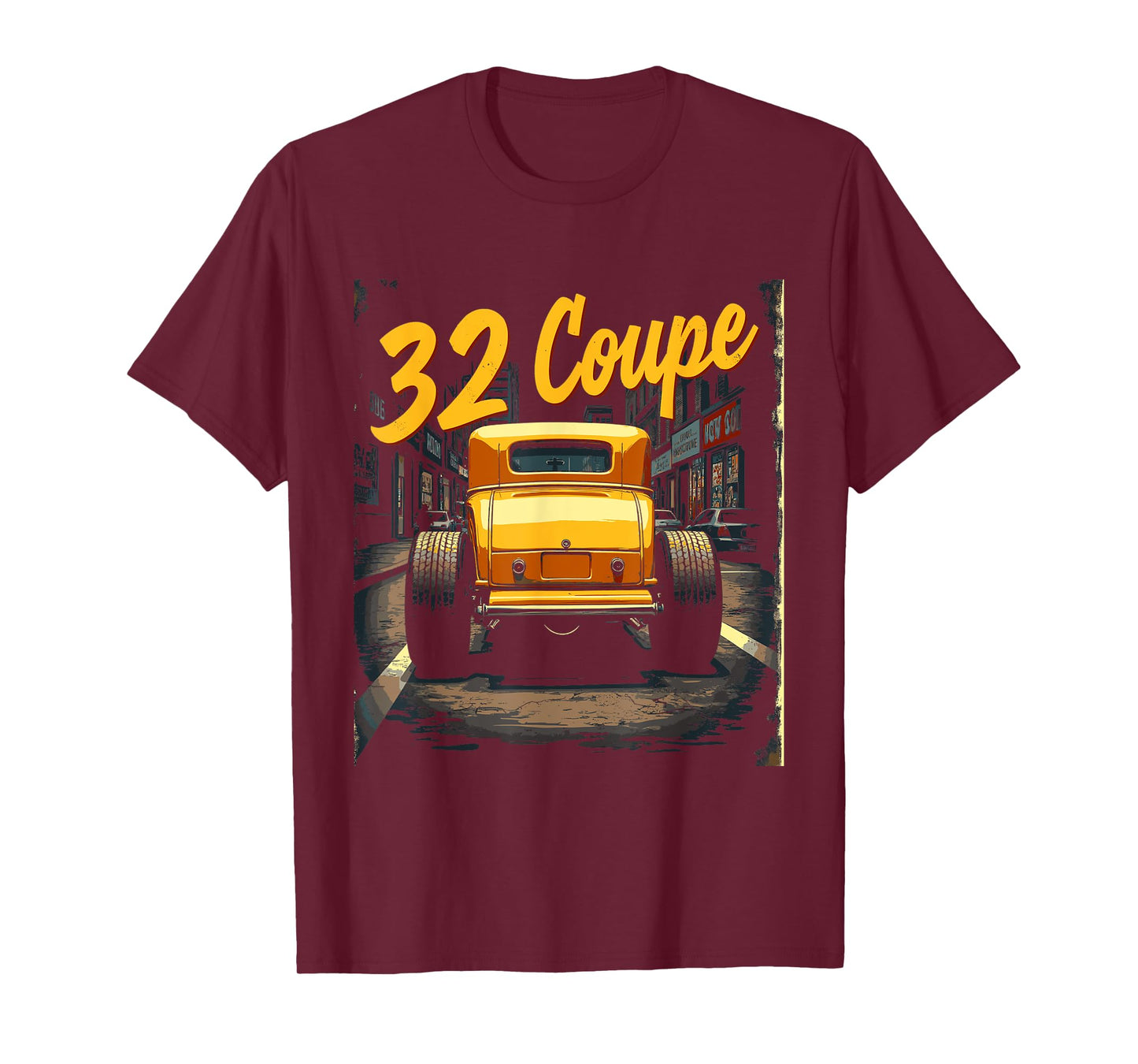 1932 Classic Retro Hot Rods car graphic Classic Deuce Coupe T-Shirt