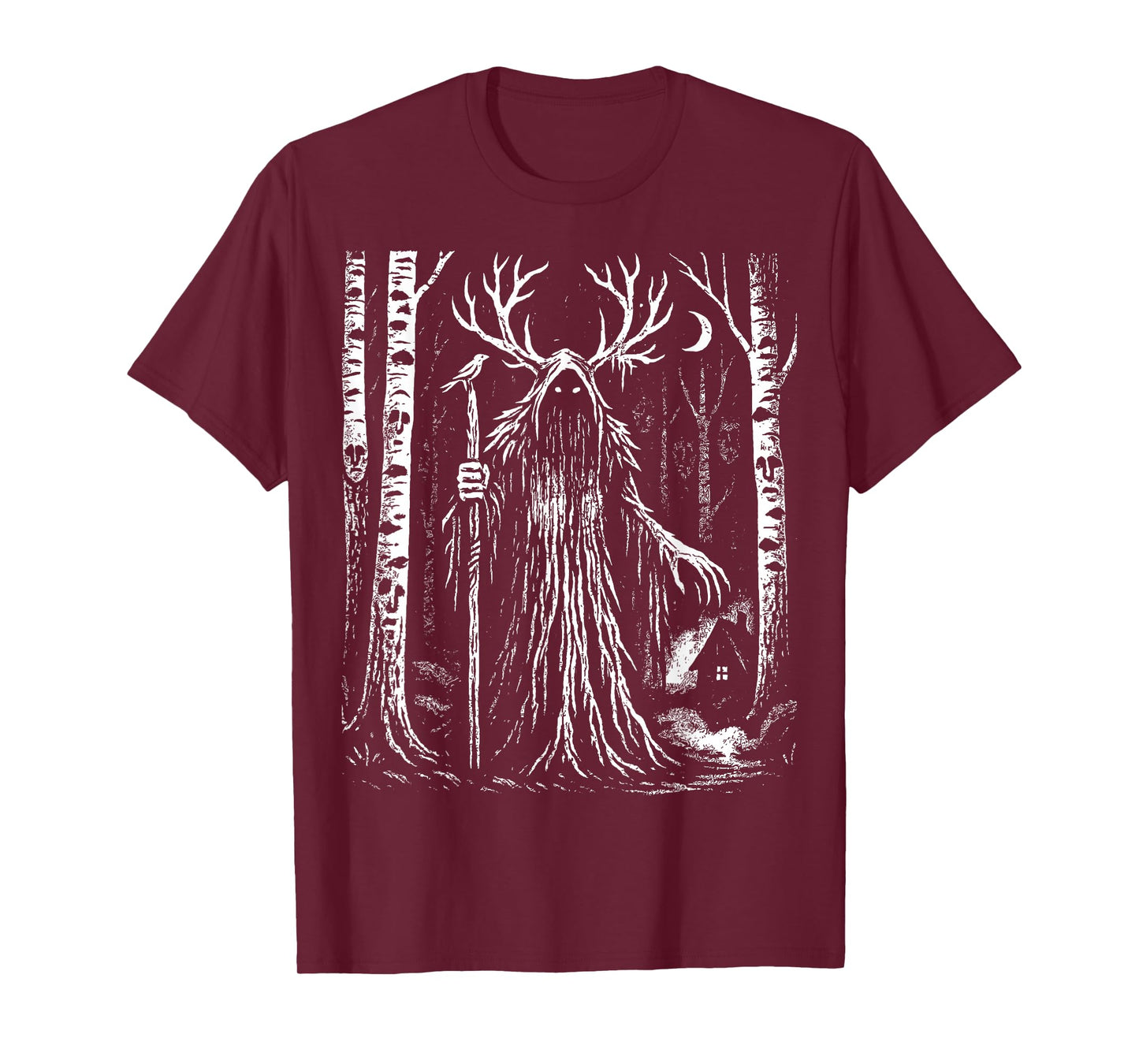 Leshy Forest Spirit Slavic Folklore Dark Nature Graphic T-Shirt