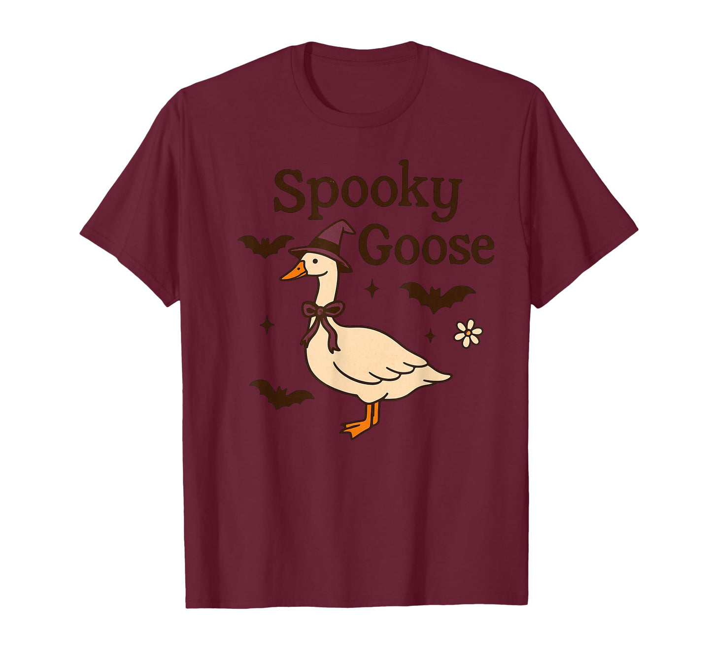 Spooky Goose Halloween Witch T-Shirt