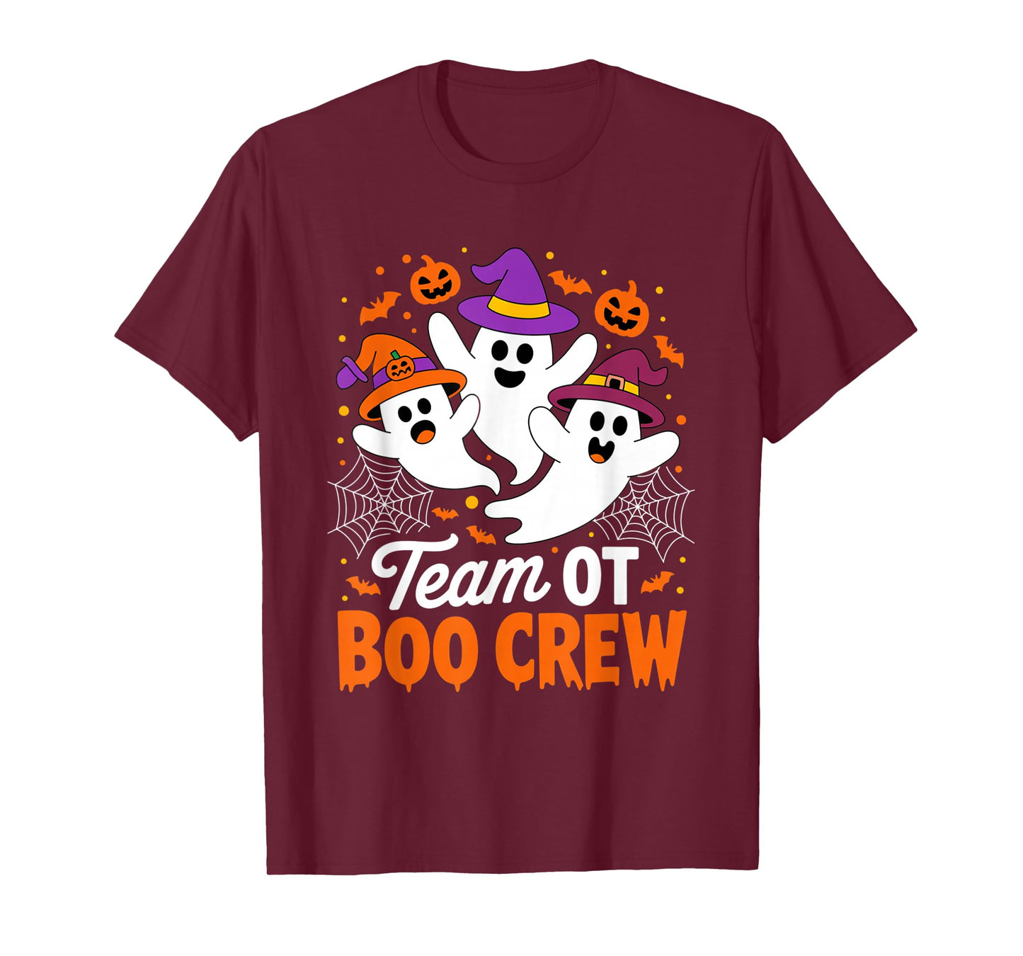 Team OT Boo Crew Ghost Halloween Occupational Therapists T-Shirt