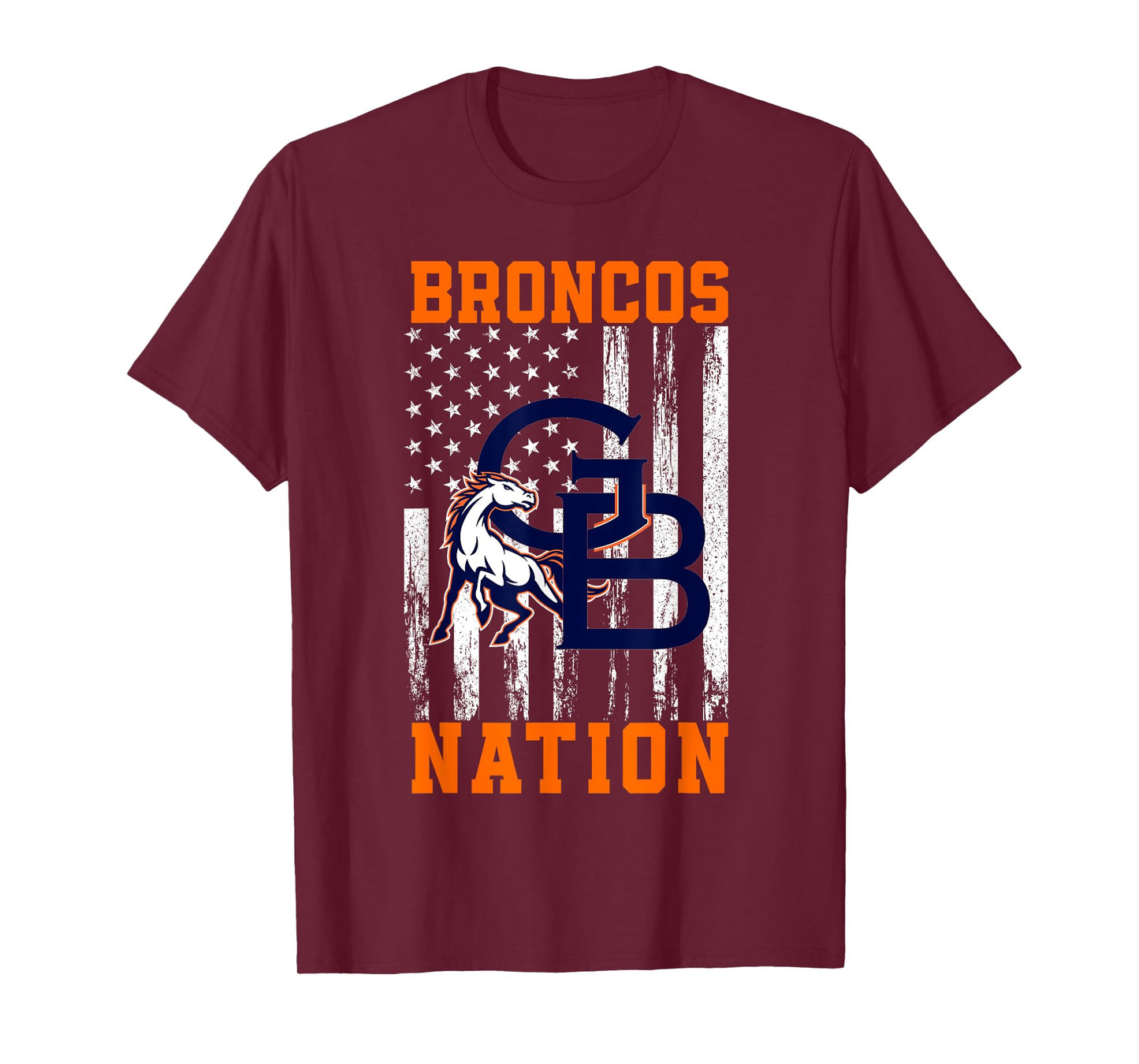 George Bush Broncos Logo Nation HS T-Shirt