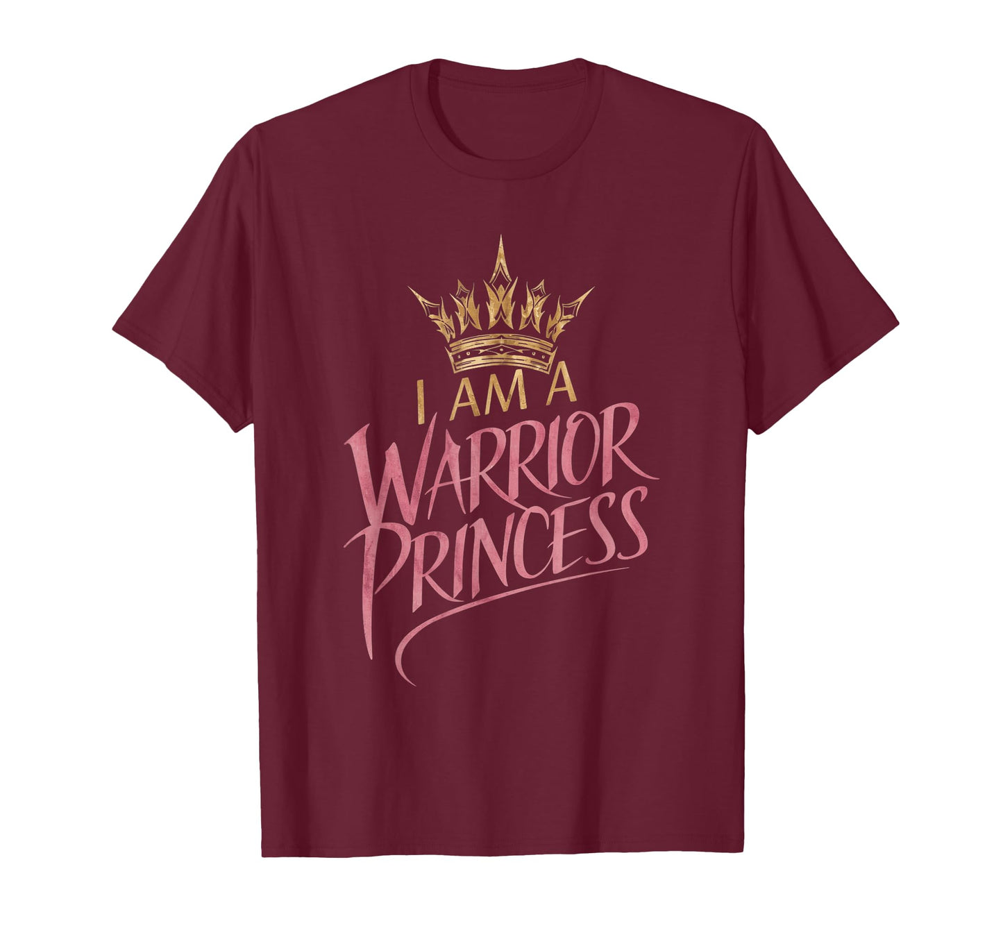 Empowering Inspirational Warrior Princess Quote Girls Women T-Shirt