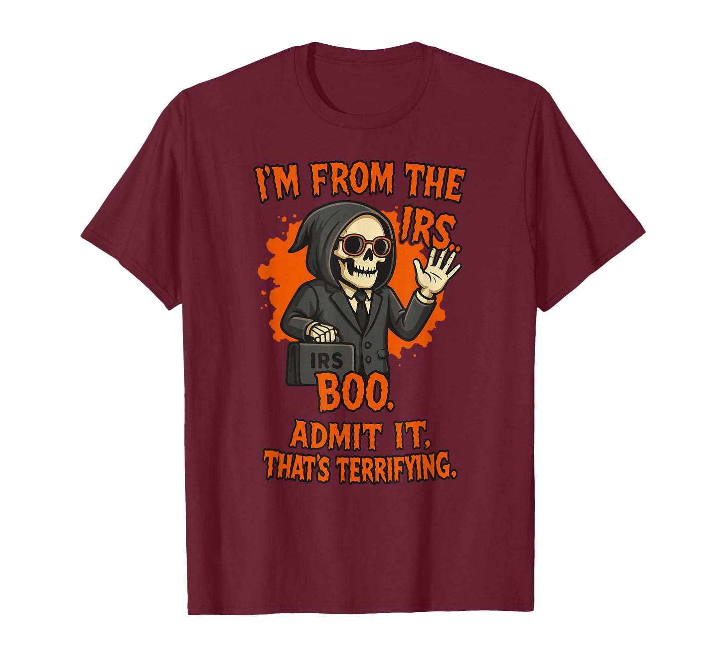 Boo-Halloween, Tax Office Costume, Boo-IRS Agent, Halloween T-Shirt