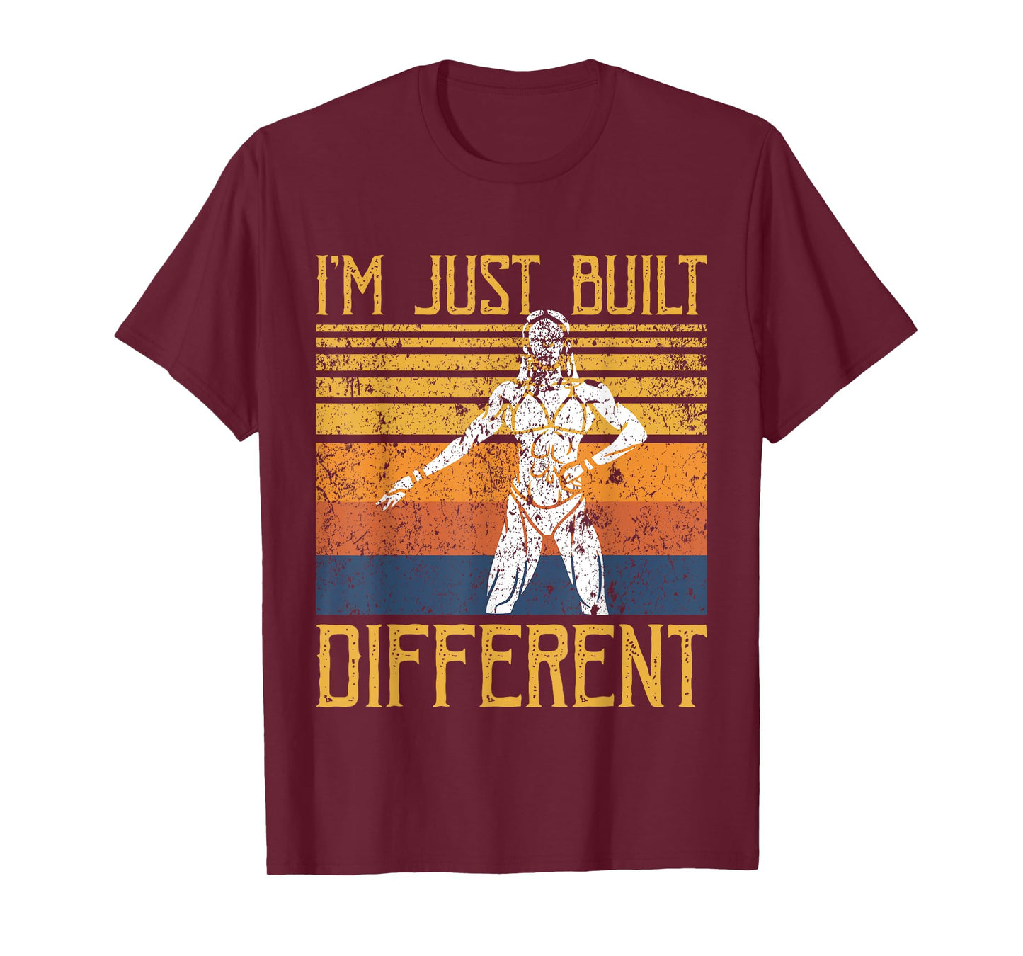 I'm Just Built Different - Fitness Bodybuilding Gym Women T-Shirt