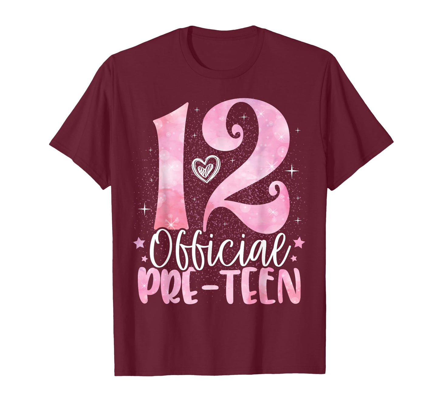 12 Official Pre-Teen 12th Birthday Girl 12 Year Old T-Shirt