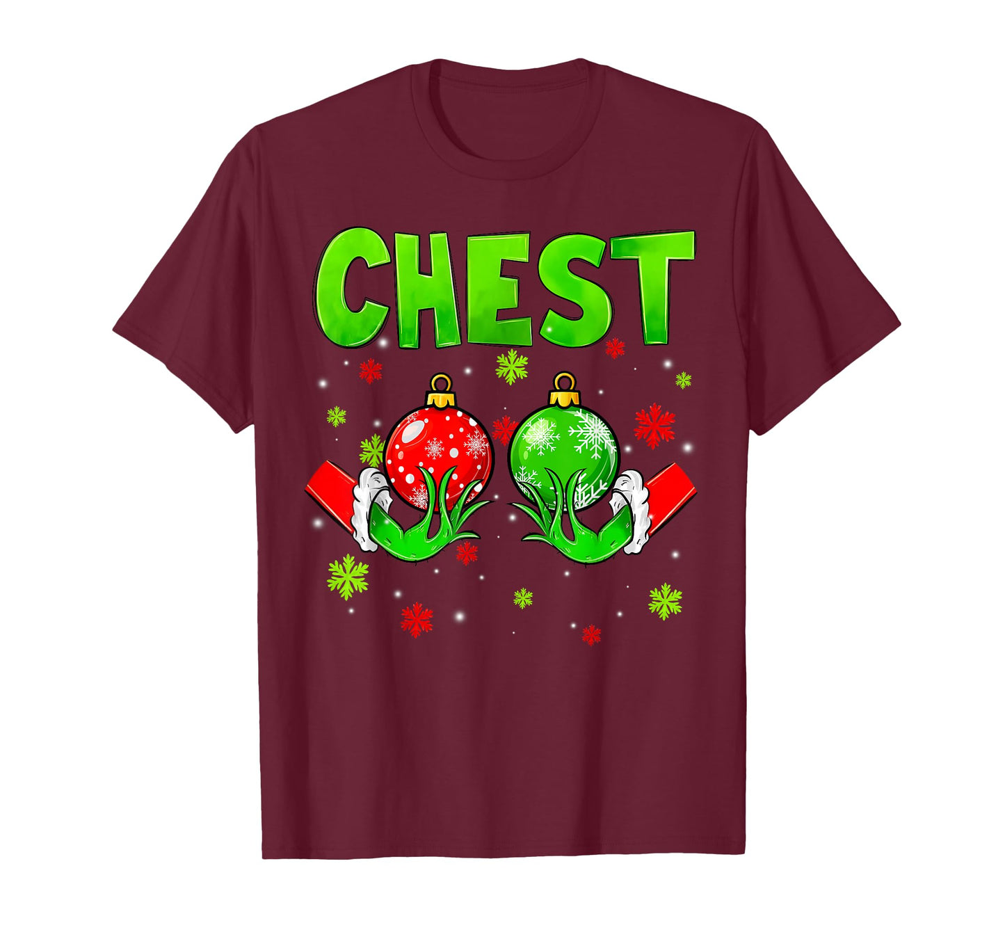 Chest Nuts Matching Chestnuts Christmas Couples Women Funny T-Shirt