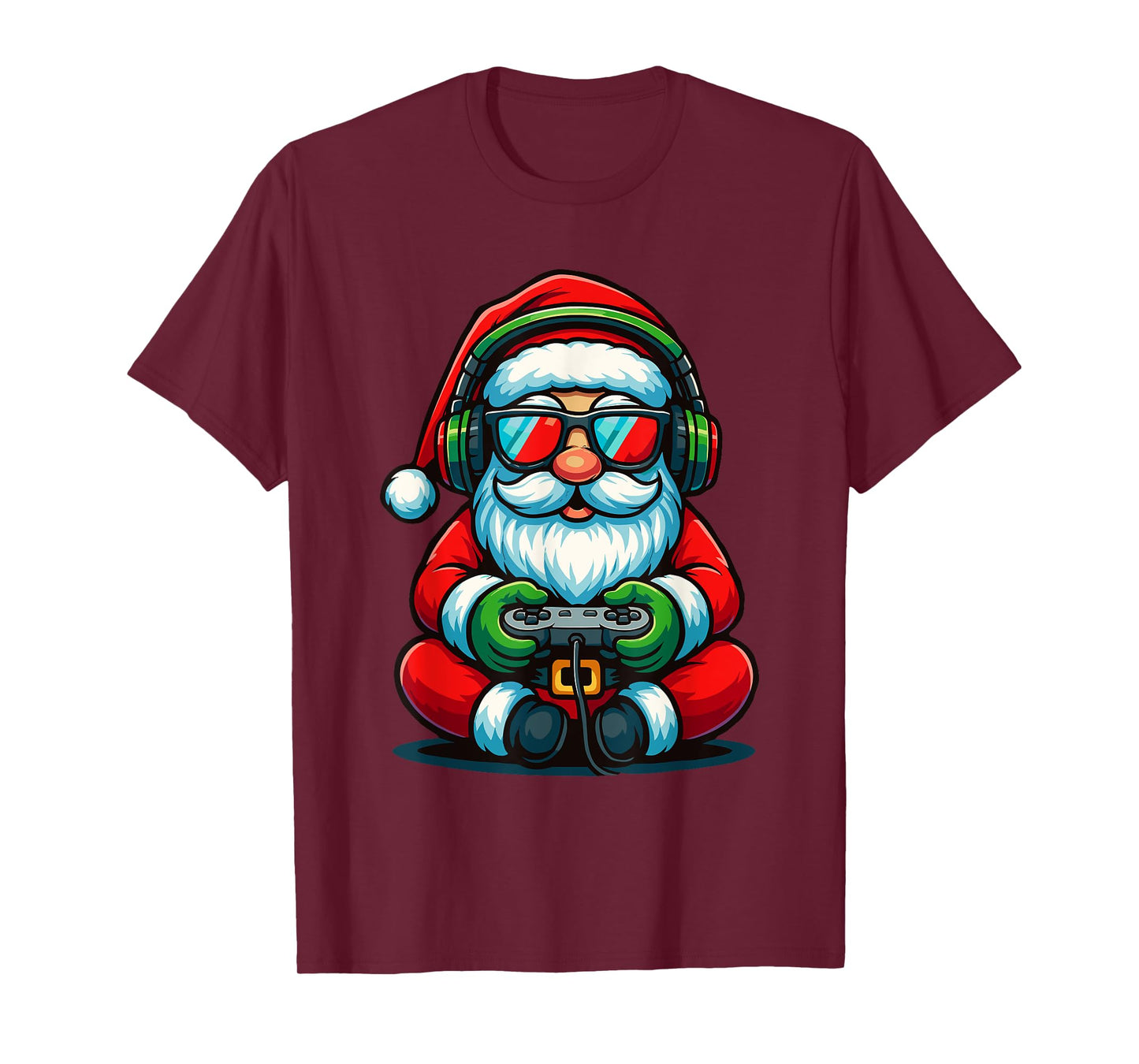 Christmas Gamer Boys Video Game Santa Xmas T-Shirt