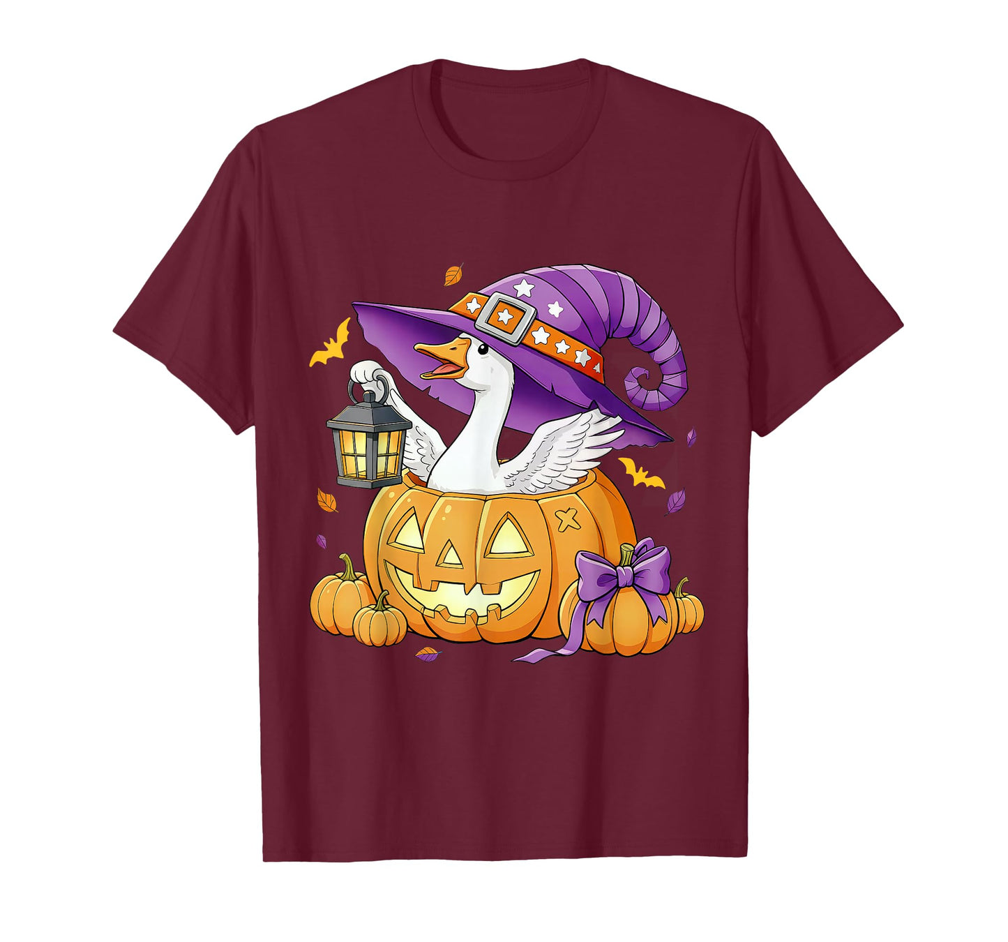 Silly Goose Halloween Pumpkin Witch Lantern Costume Funny Go T-Shirt