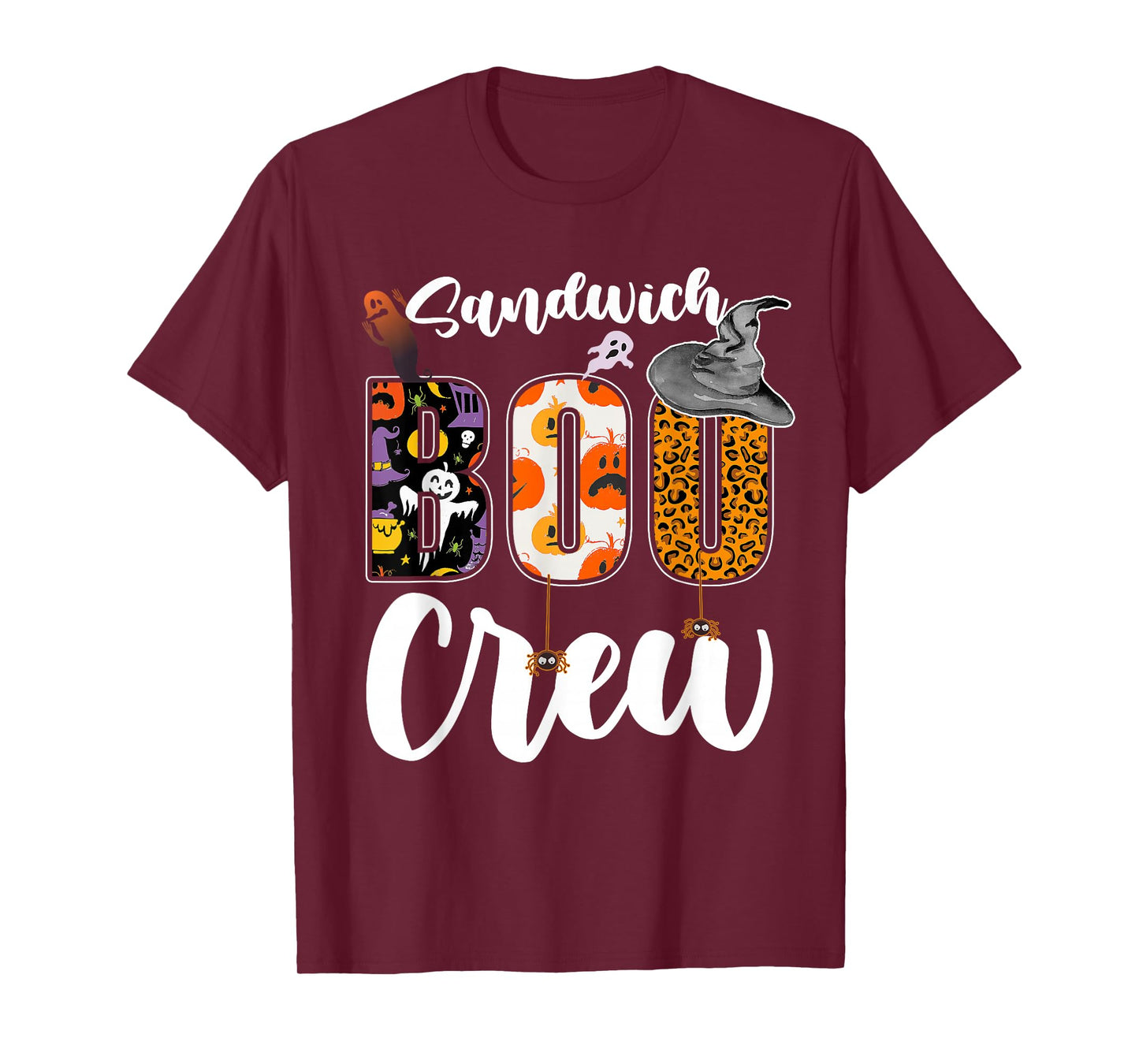 Sandwich Boo Crew Halloween Match Grill Press T-Shirt