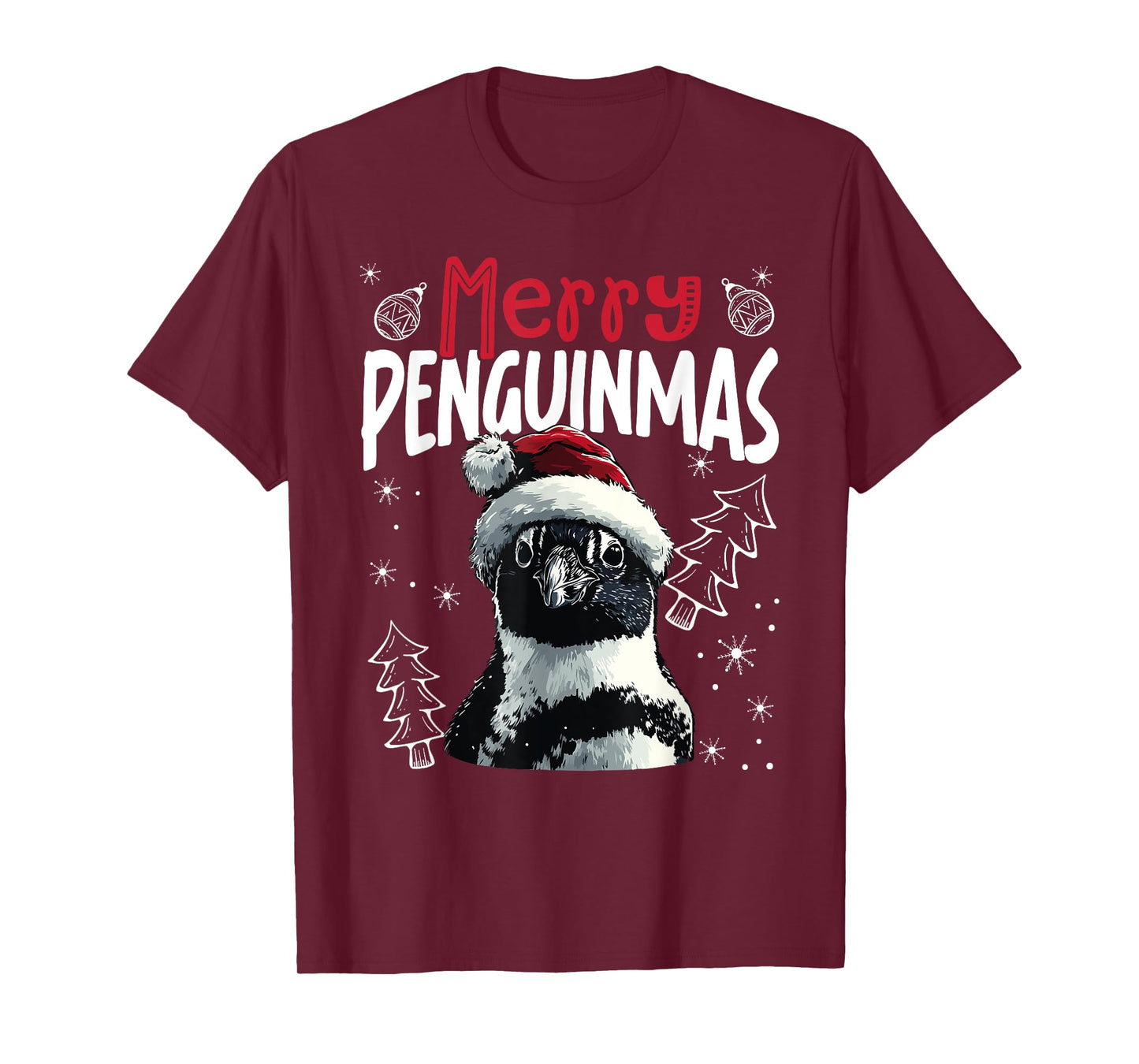 Merry Penguinmas Funny Christmas Penguin T-Shirt