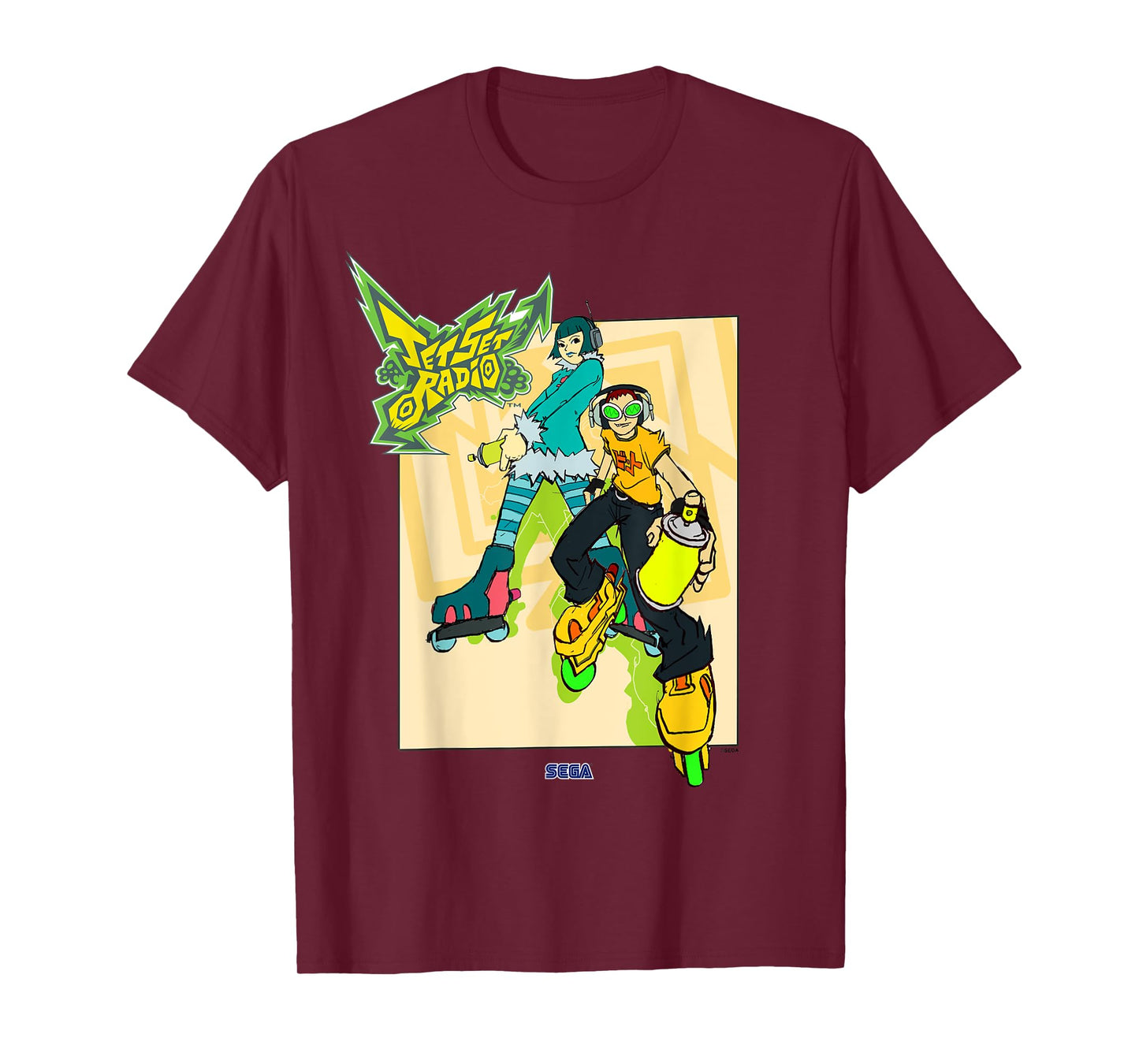 Jet Set Radio duo Mew, Beat SEGA Dreamcast video game T-Shirt