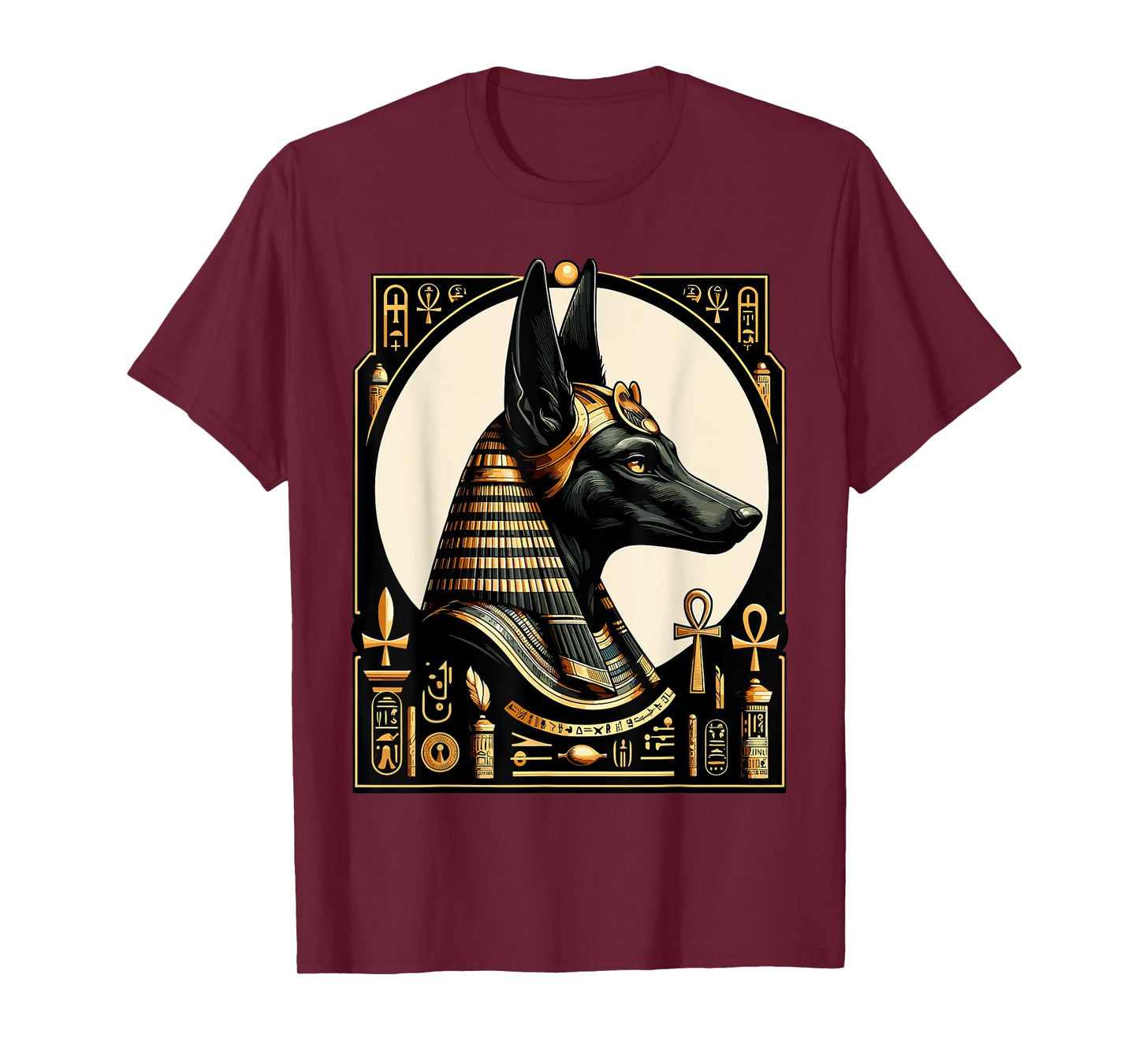Streetwear 80s 90s Egypt retro Egyptian God Anubis T-Shirt