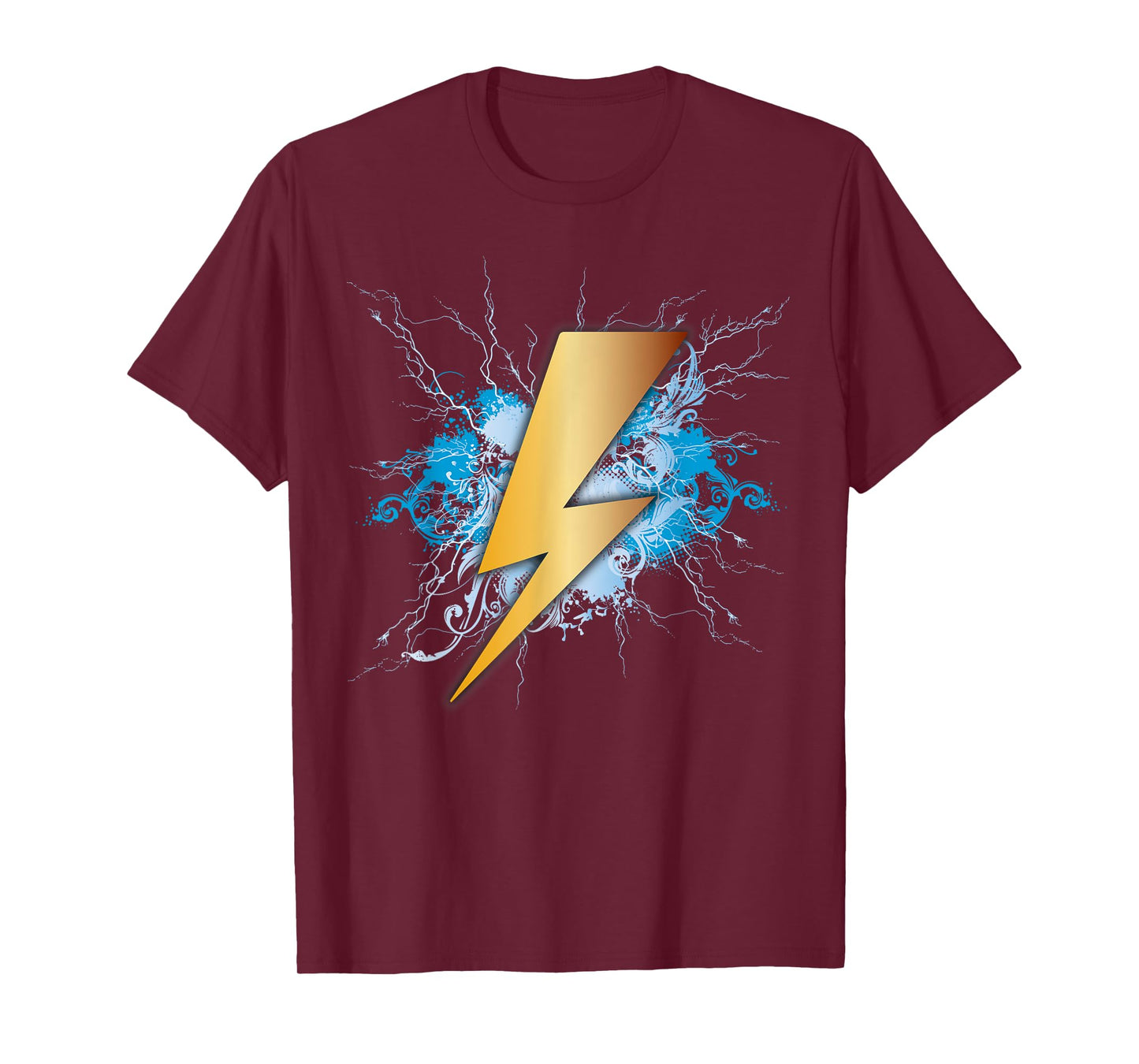 Lighting Bolt Blue Thunderbolt Electrical Storm T-Shirt