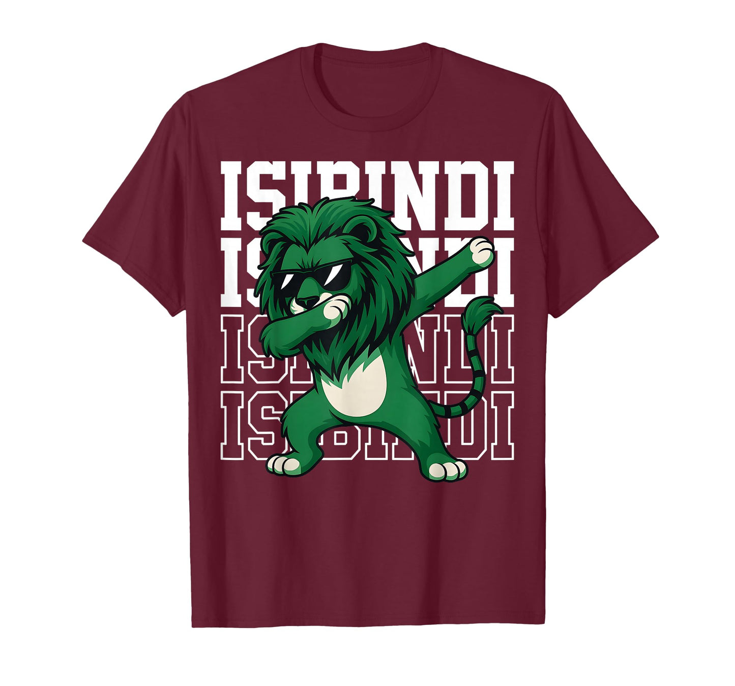 Vintage Isibindi Name Dab Cool Animal Gift for Men Women Kid T-Shirt