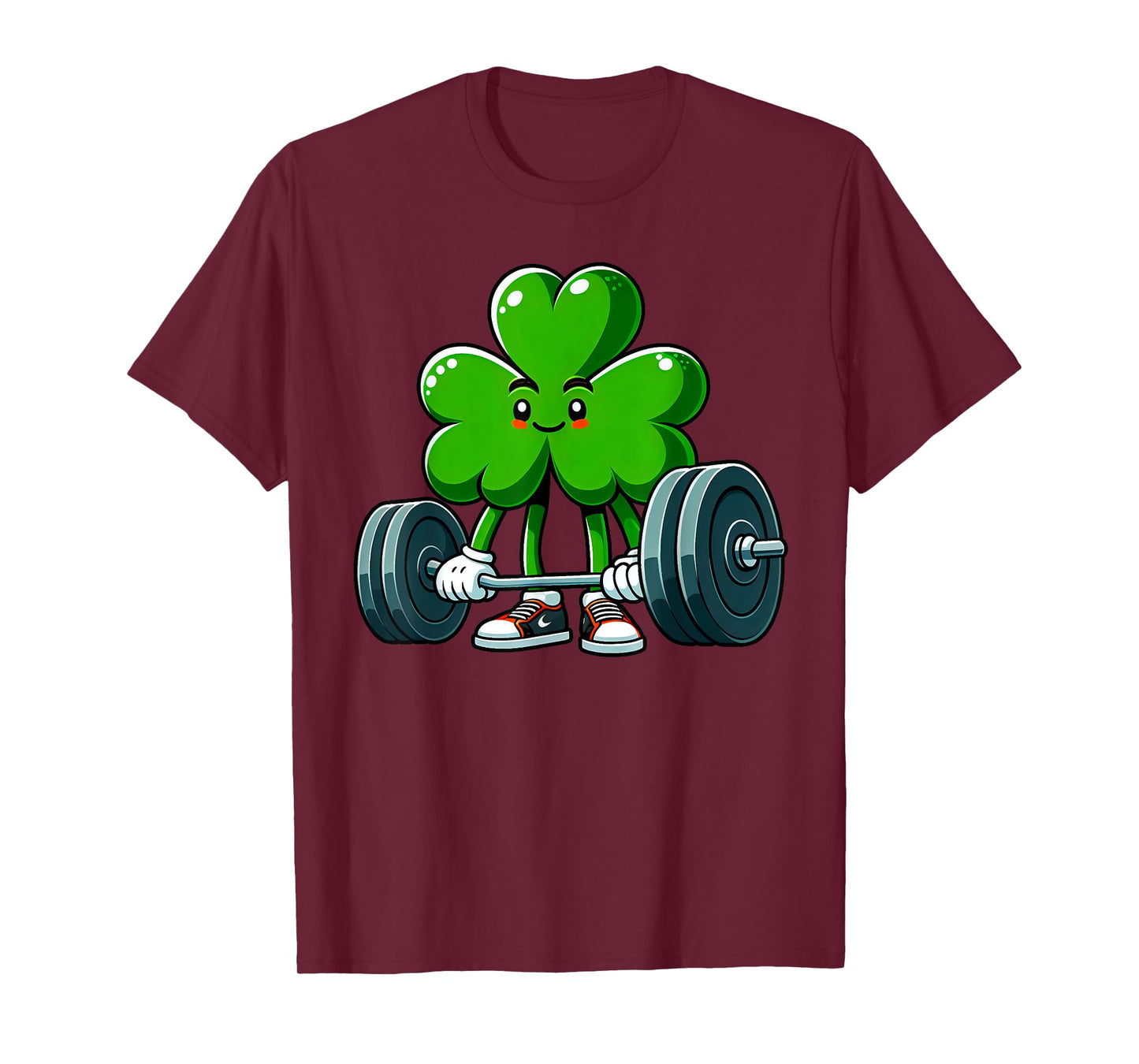 Weightlifing Funny Fitness Workout Gym Shamrock Patricks Day T-Shirt