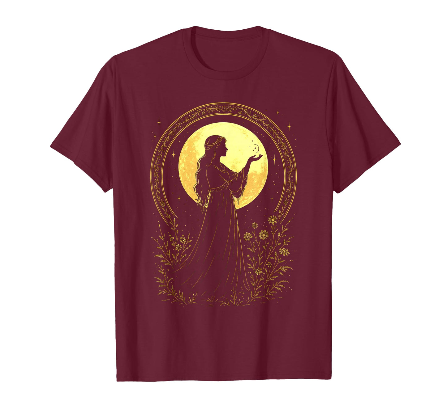 Moon Goddess Celestial Divine Feminine Spiritual Witchy T-Shirt