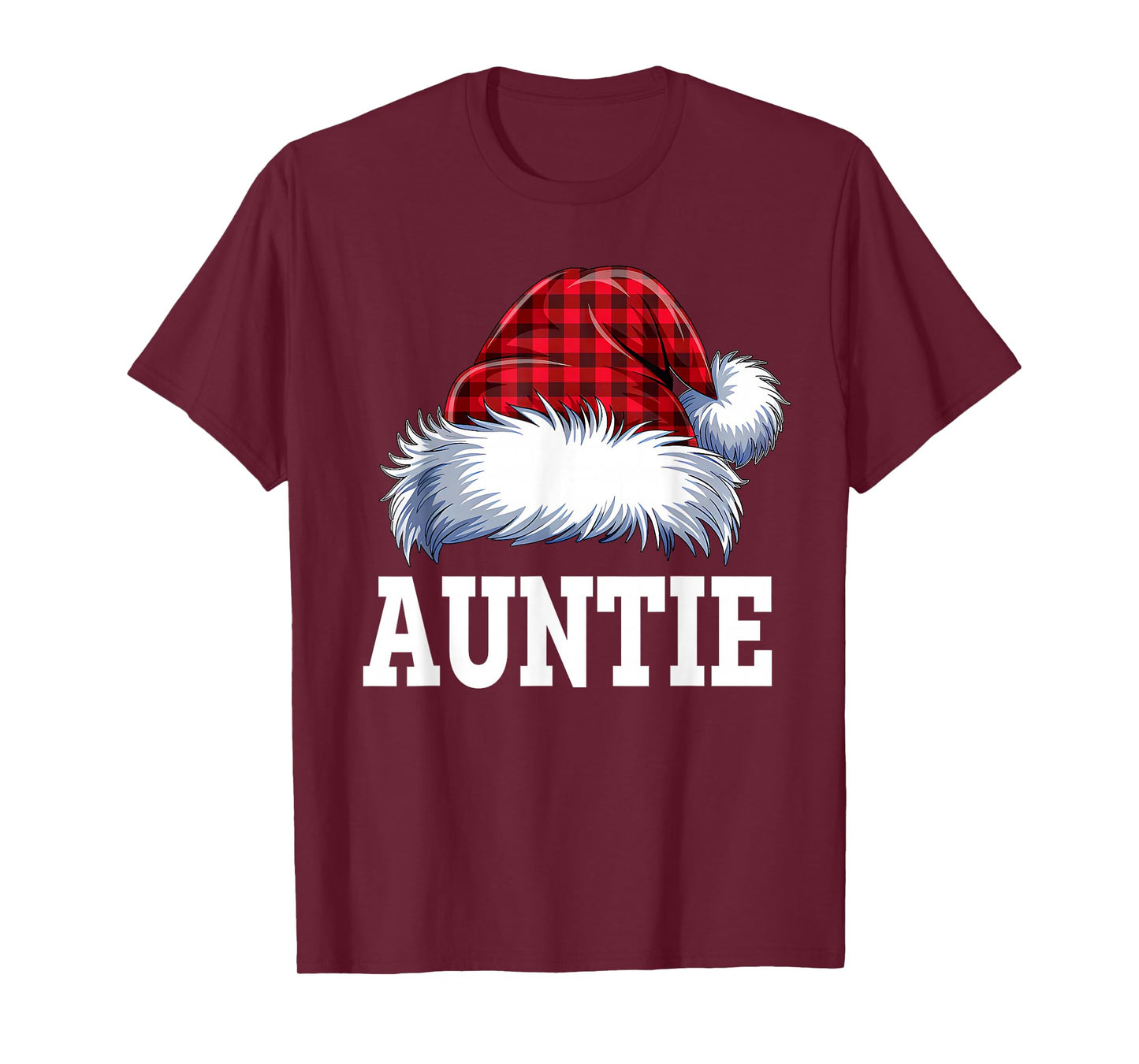 Auntie Santa Christmas Family Matching Pajamas Xmas Squad T-Shirt