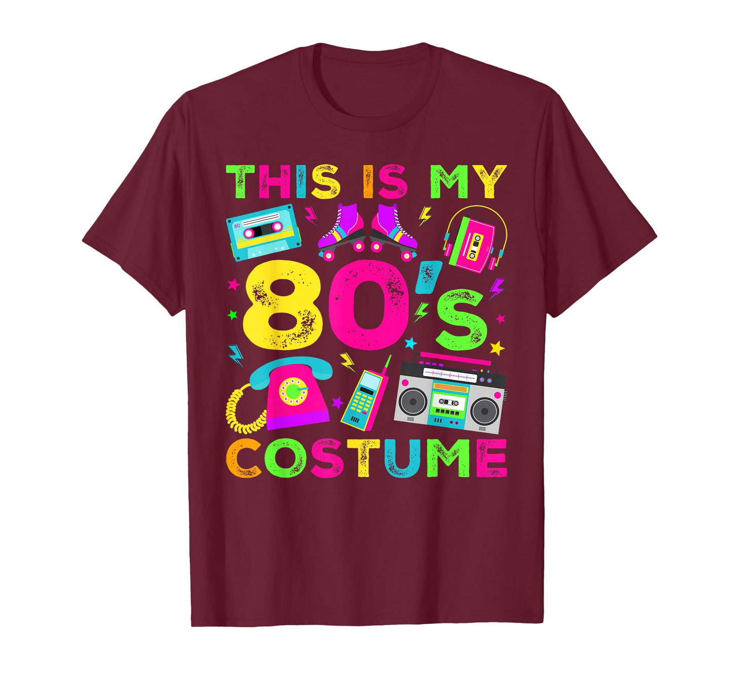 This Is My 80s Costume 80's style Eighties Retro Party T-Shirt