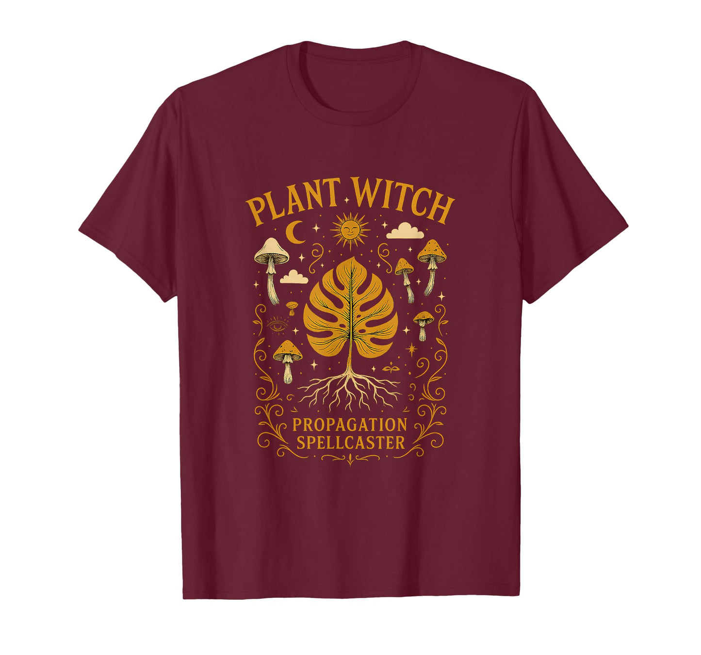 Plant Witch Monstera Propagation Spellcaster T-Shirt