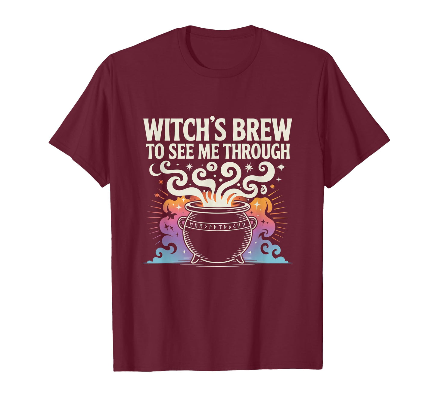 Vintage The Witches Brew Coffee Lovers Shirt On Halloween T-Shirt