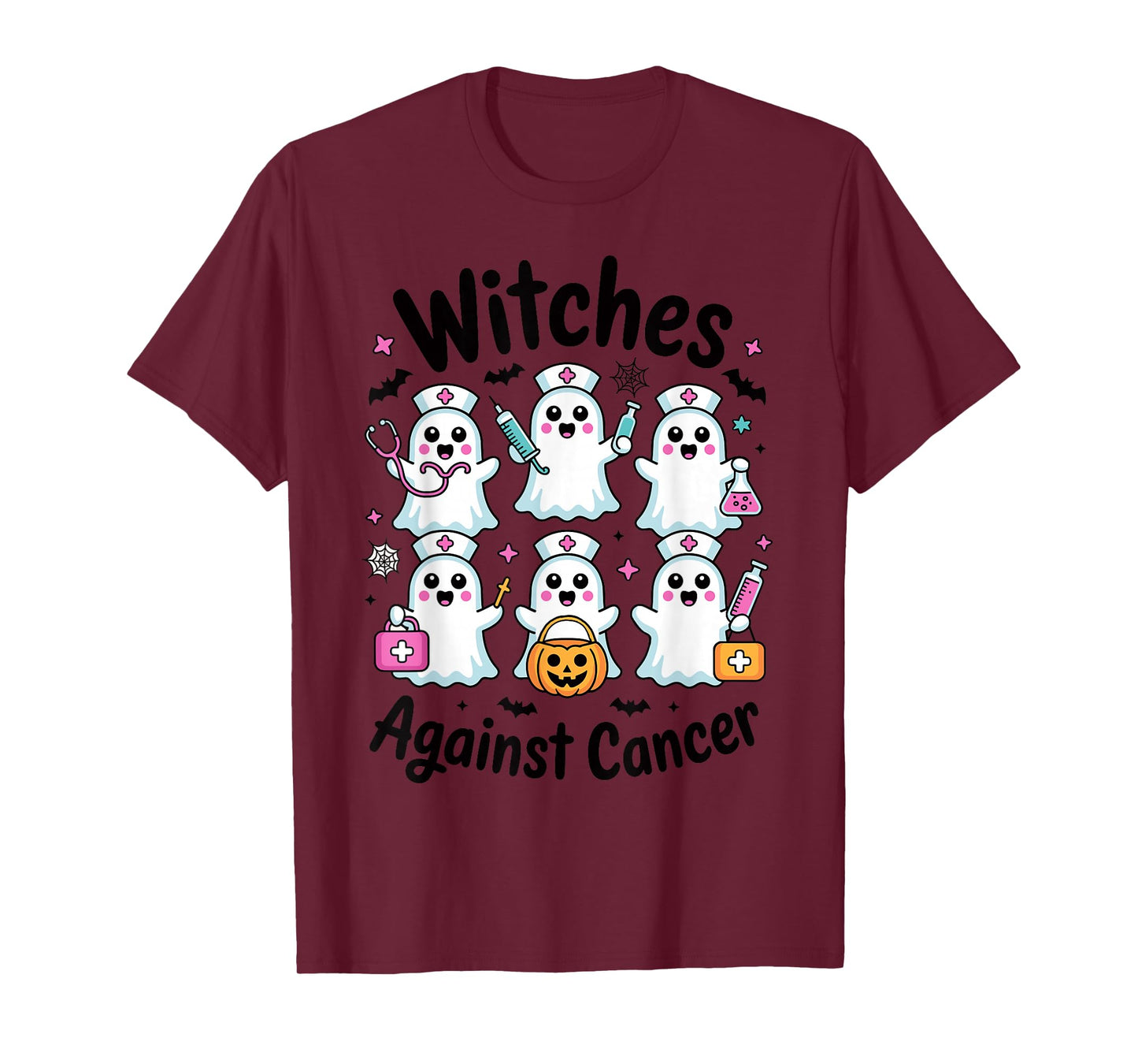 Witches Against Cancer Halloween Awareness October T-Shirt