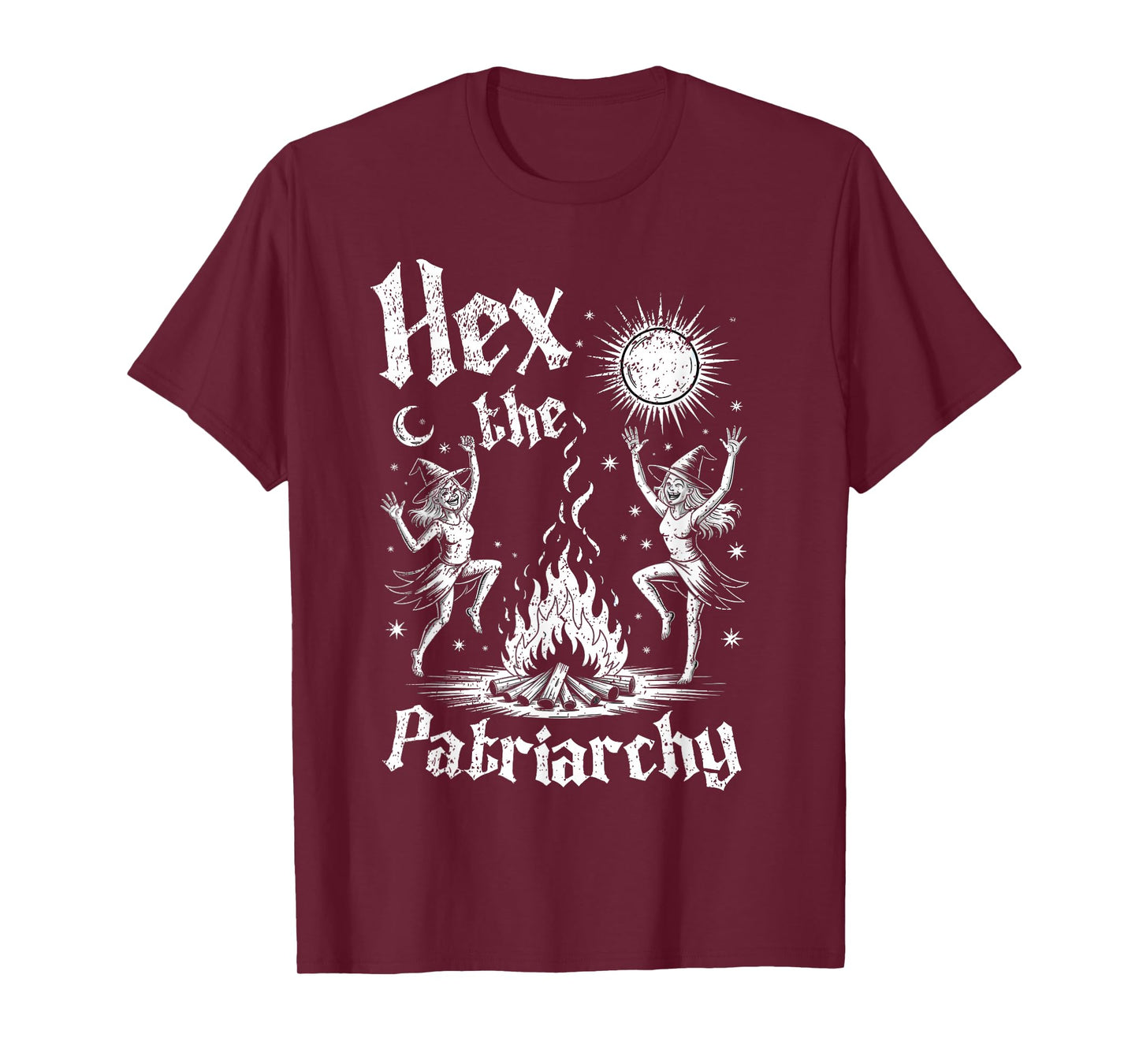 Hex The Patriarchy Halloween Occult Liberal Feminist Witch T-Shirt