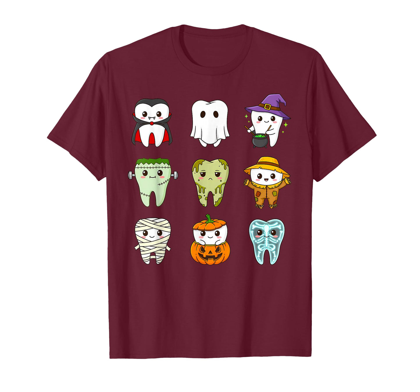 Cute Tooth Squad Halloween Dentist Costume Dental Kids Teeth T-Shirt