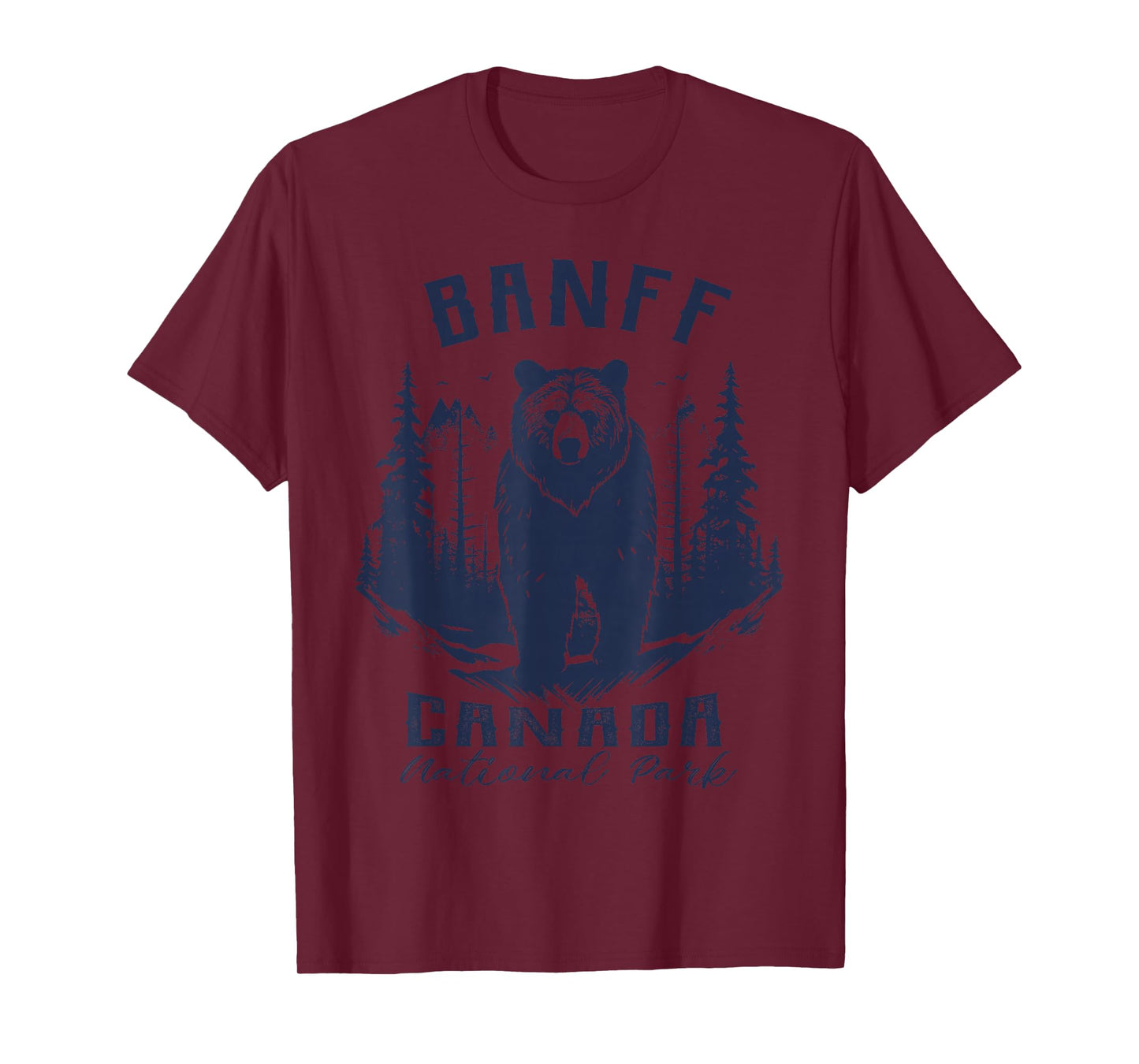 Vintage Banff National Park Canada Souvenir Hiking Camping T-Shirt