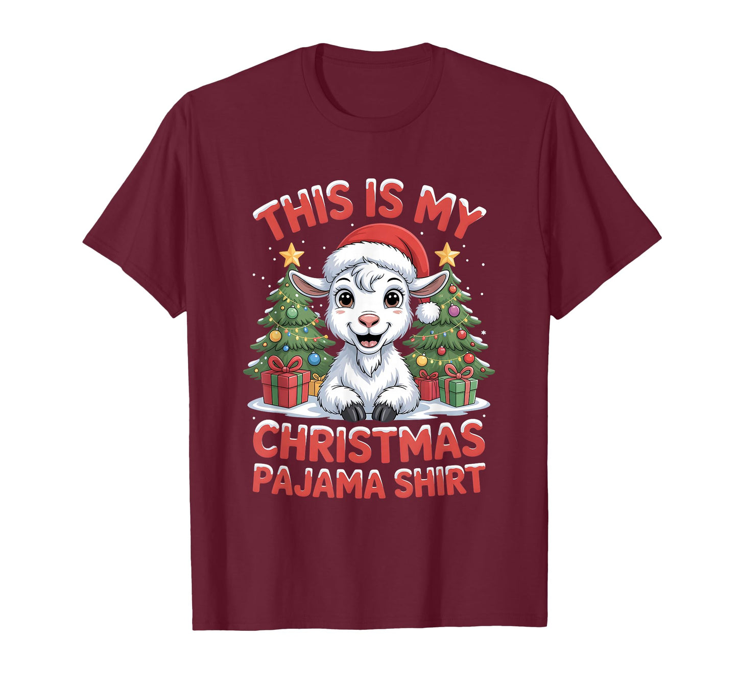 Goat This is My Christmas Pajama T-Shirt