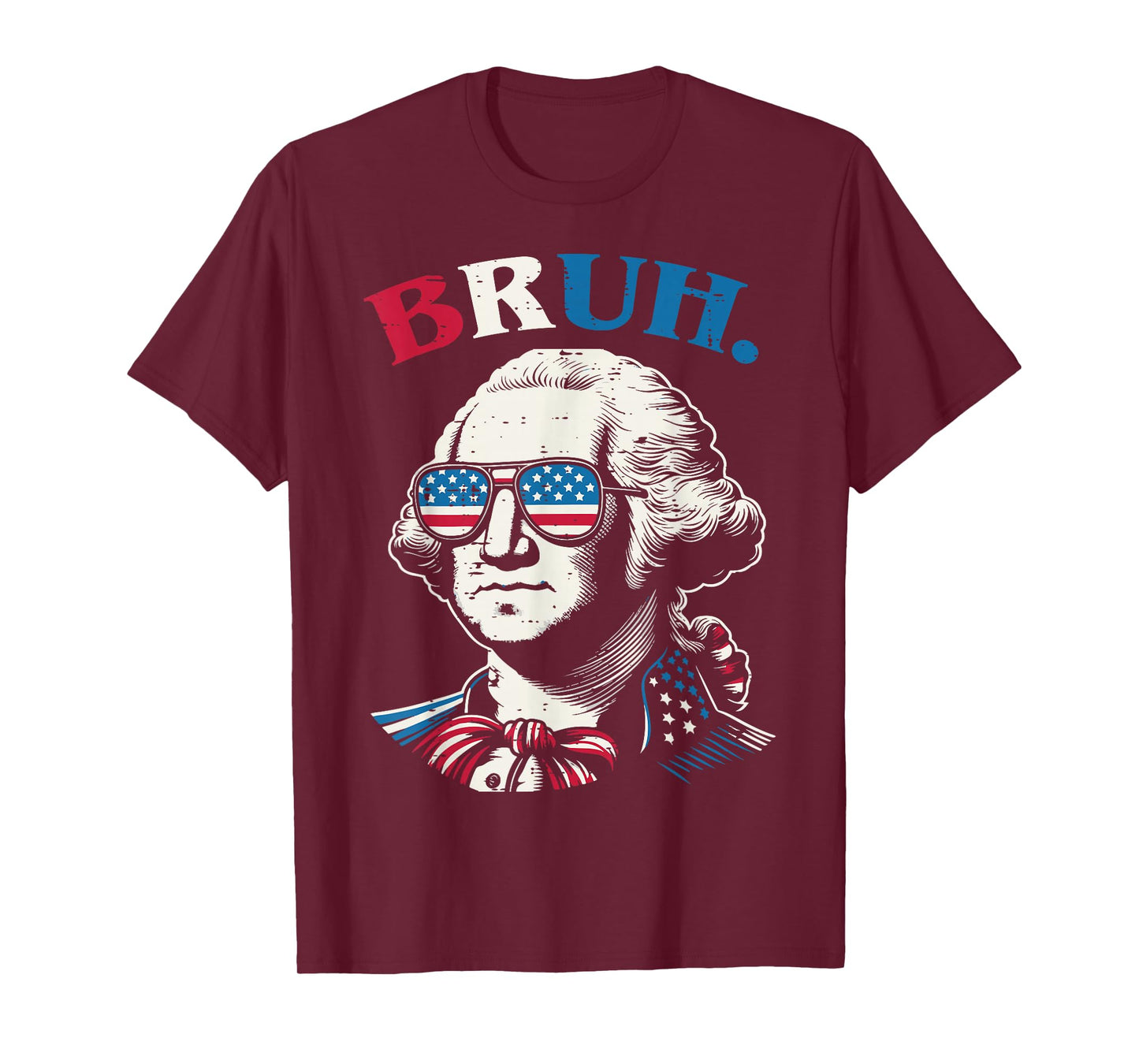 4th Of July George Washington Bruh USA Meme Men Women Kids T-Shirt