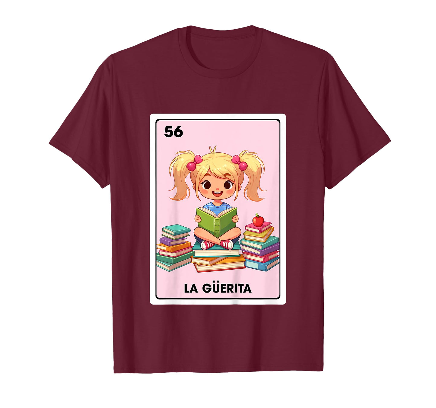 Mexican Blonde Girl Daughter La Guerita Mexican Bingo Card T-Shirt