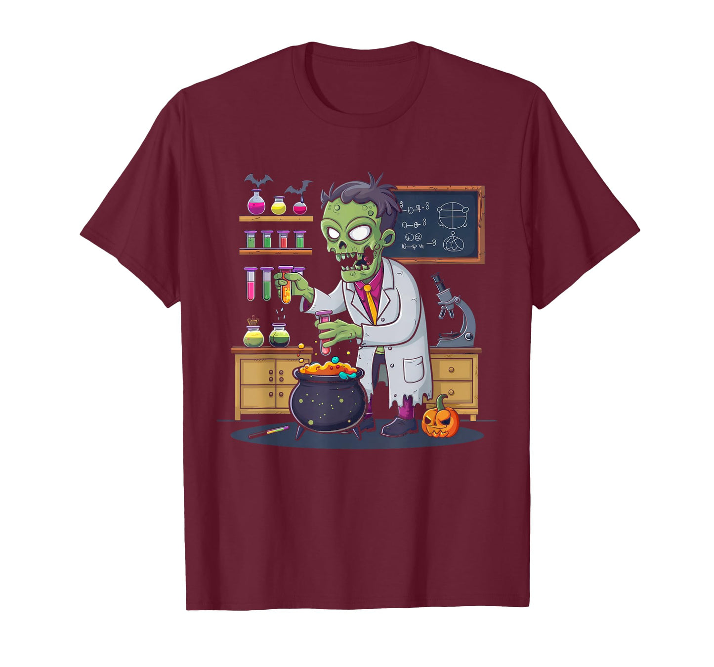 Science Teacher Halloween Shirt Zombie Chemistry Scientist T-Shirt