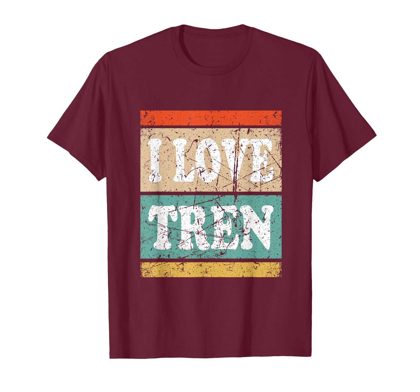 I Love Tren I Heart Tren Steroids Body Builder Funny Gym T-Shirt