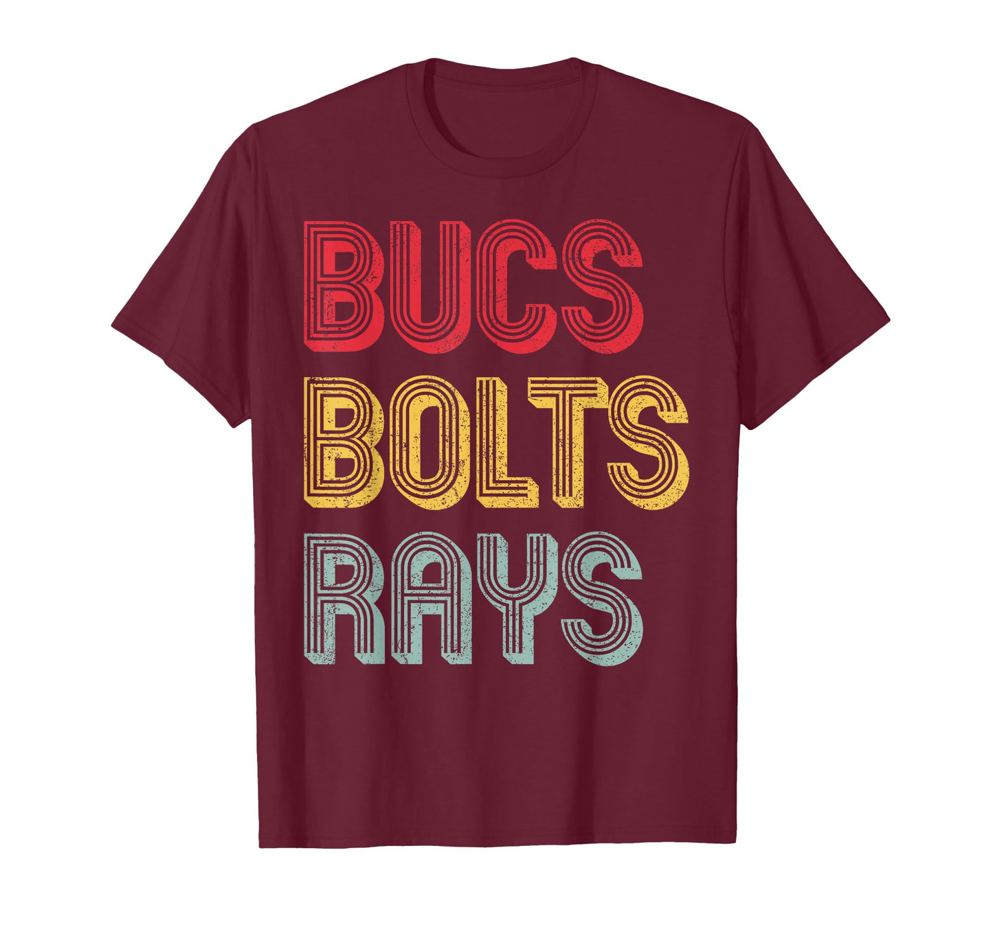 Retro Vintage Bucs Bolts Rays T-Shirt