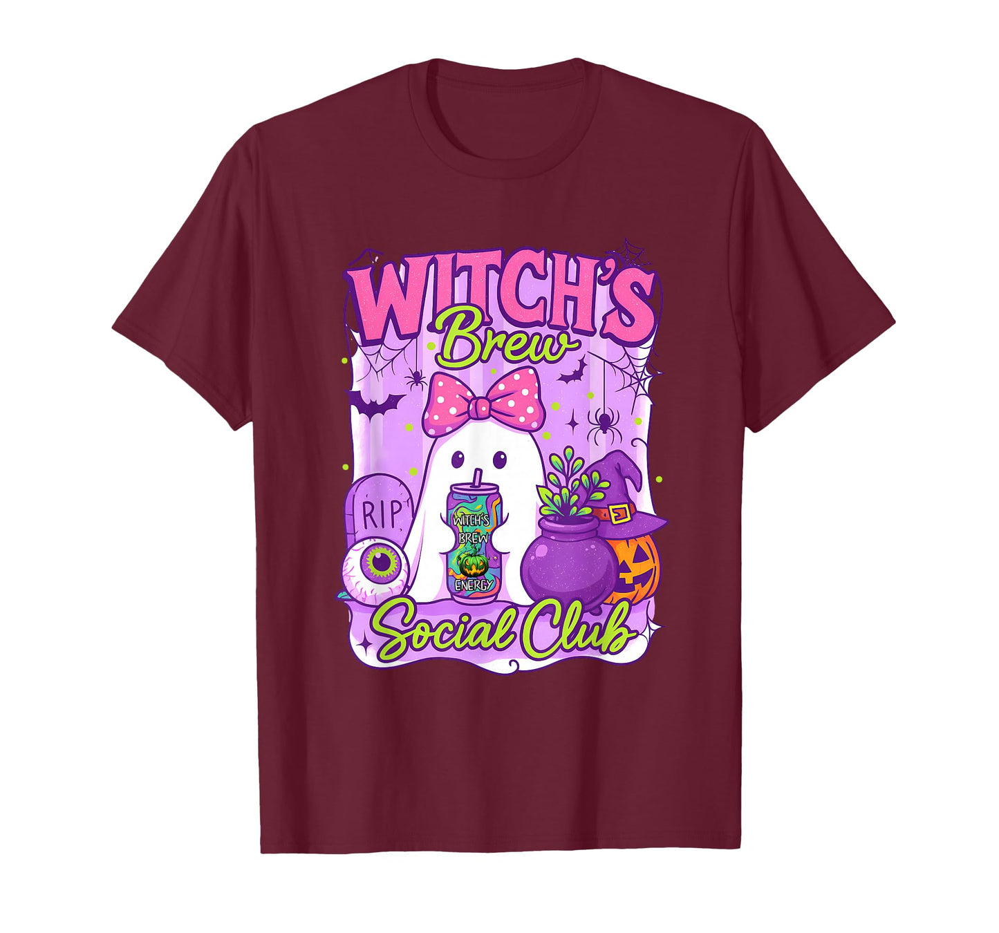Cute Soda Can Energy Drink, Witch's Brew Social Club T-Shirt