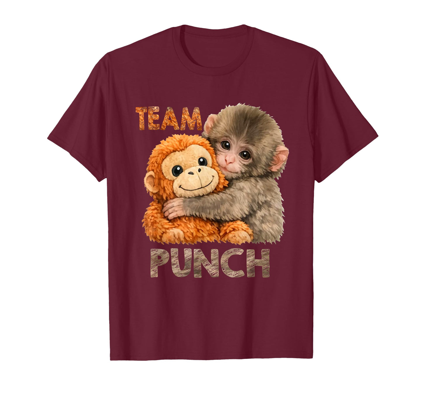 Monkey Team Punch T-Shirt - T-Shirt | Maroon