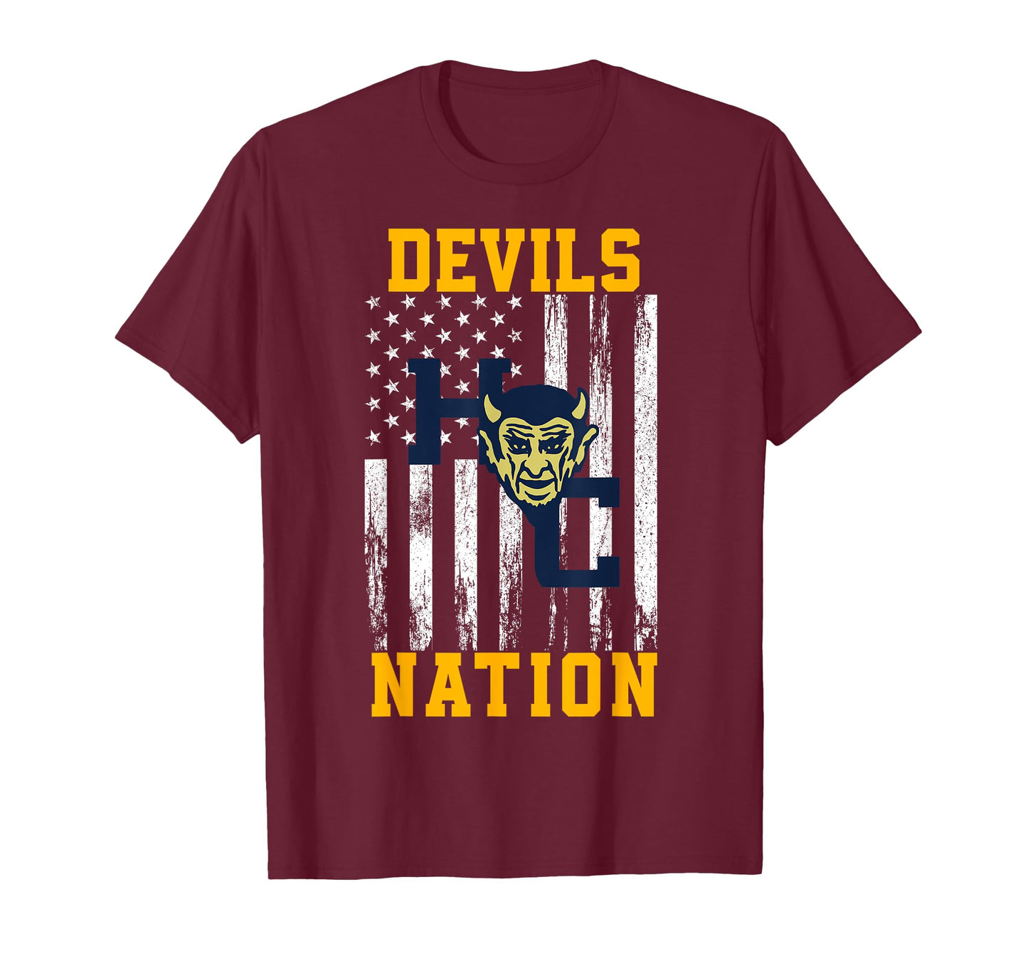 Holmes County Devils Logo Nation HS T-Shirt