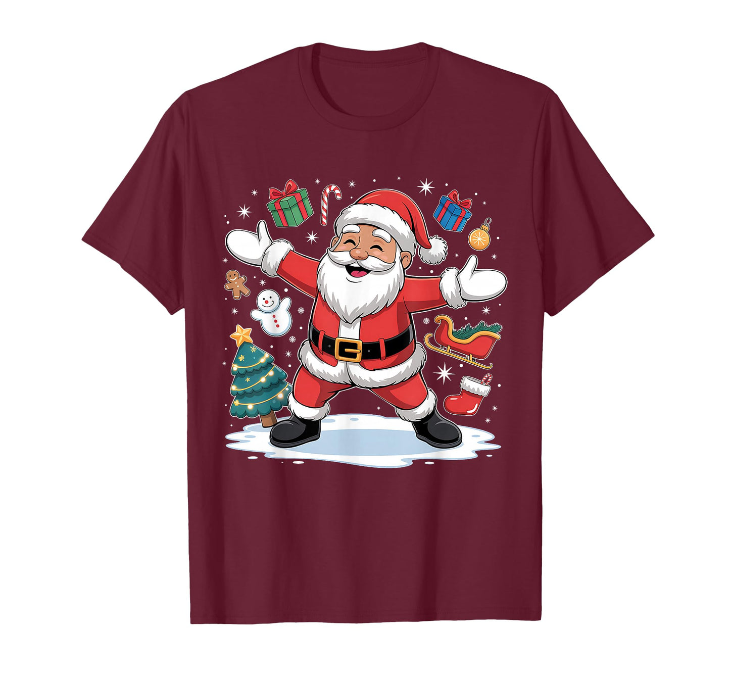 Christmas Boys Dabbing Santa Claus Girls Funny Xmas Dab Cute T-Shirt