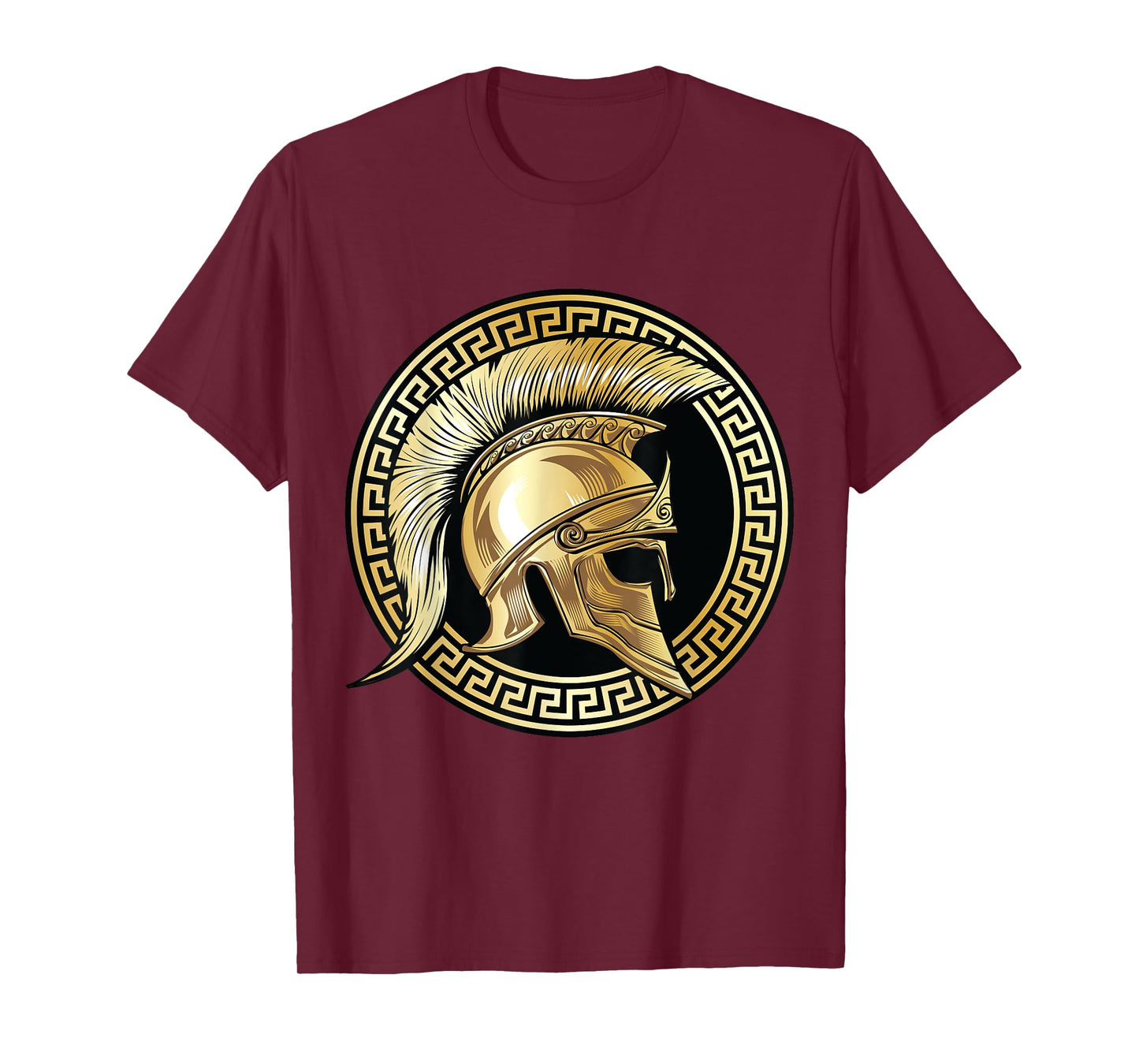 Spartan Helmet Gold Gladiator Sparta Greek Workout T-Shirt