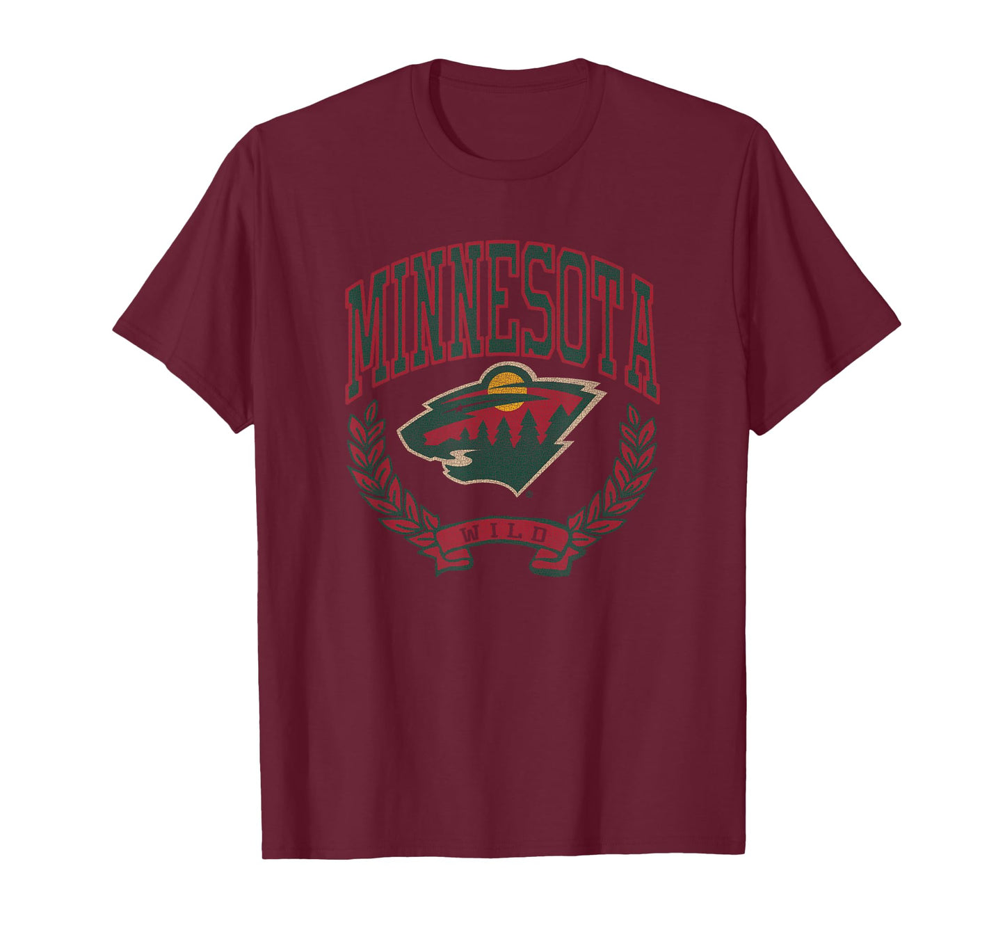 Minnesota Wild Vintage Victory White Officially Licensed T-Shirt