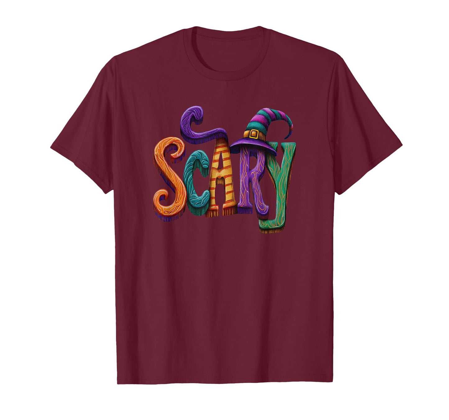 Halloween Scary Funny Graphic Colorful T-Shirt