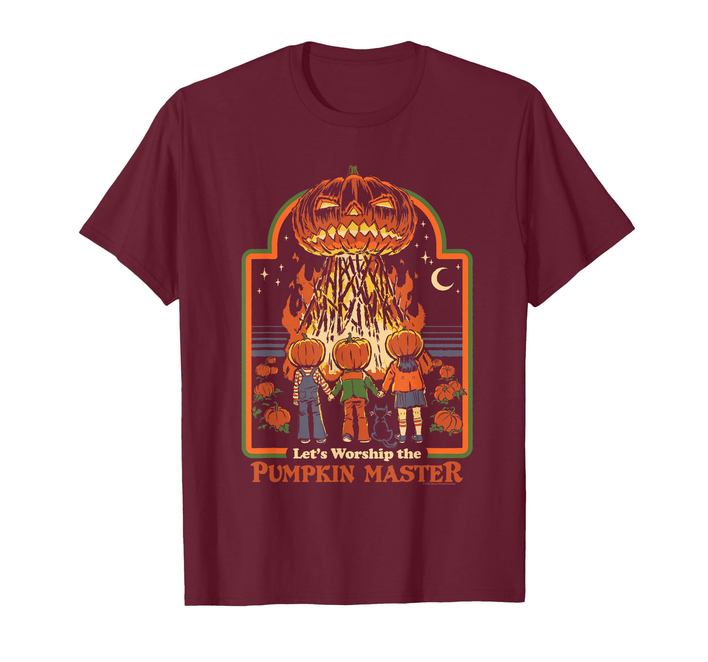 Steven Rhodes Let's Worship The Pumpkin Master Dark Humor T-Shirt