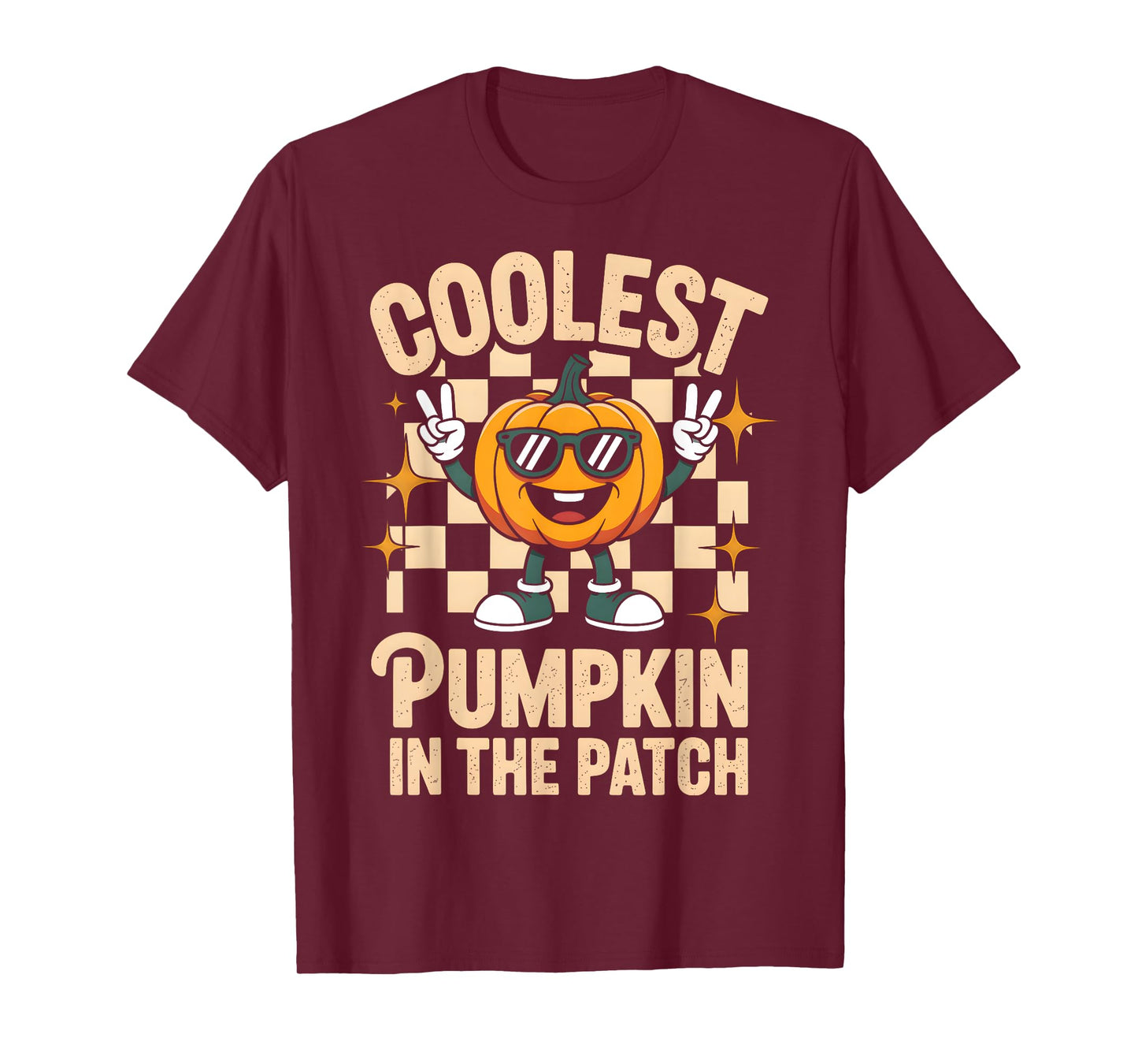 Coolest Pumpkin in The Patch Funny Halloween Boys Toddlers T-Shirt